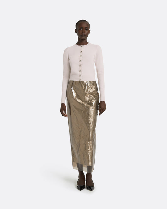 Selen Barely Pink Knit Top