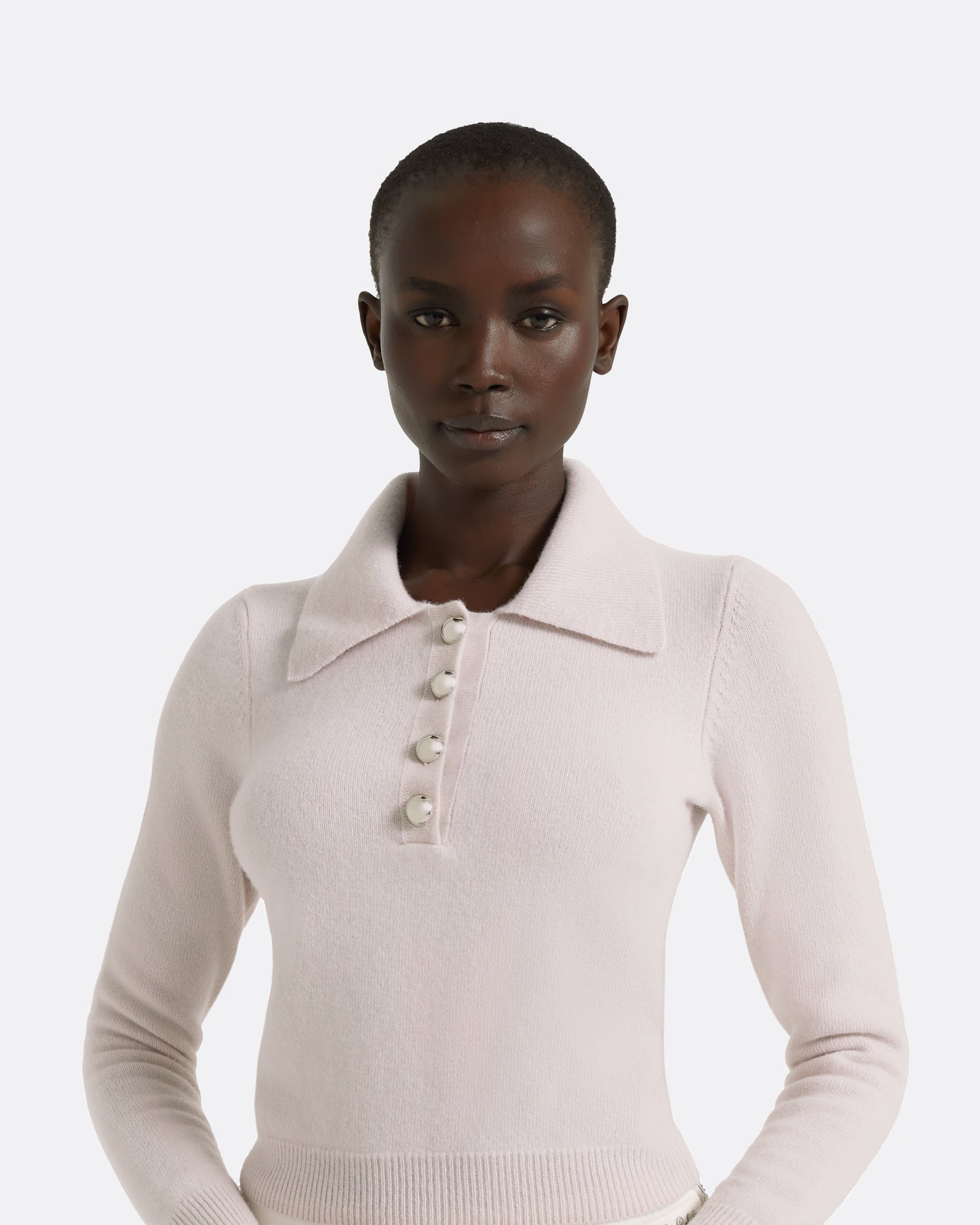 Ekol Barely Pink Knit Top