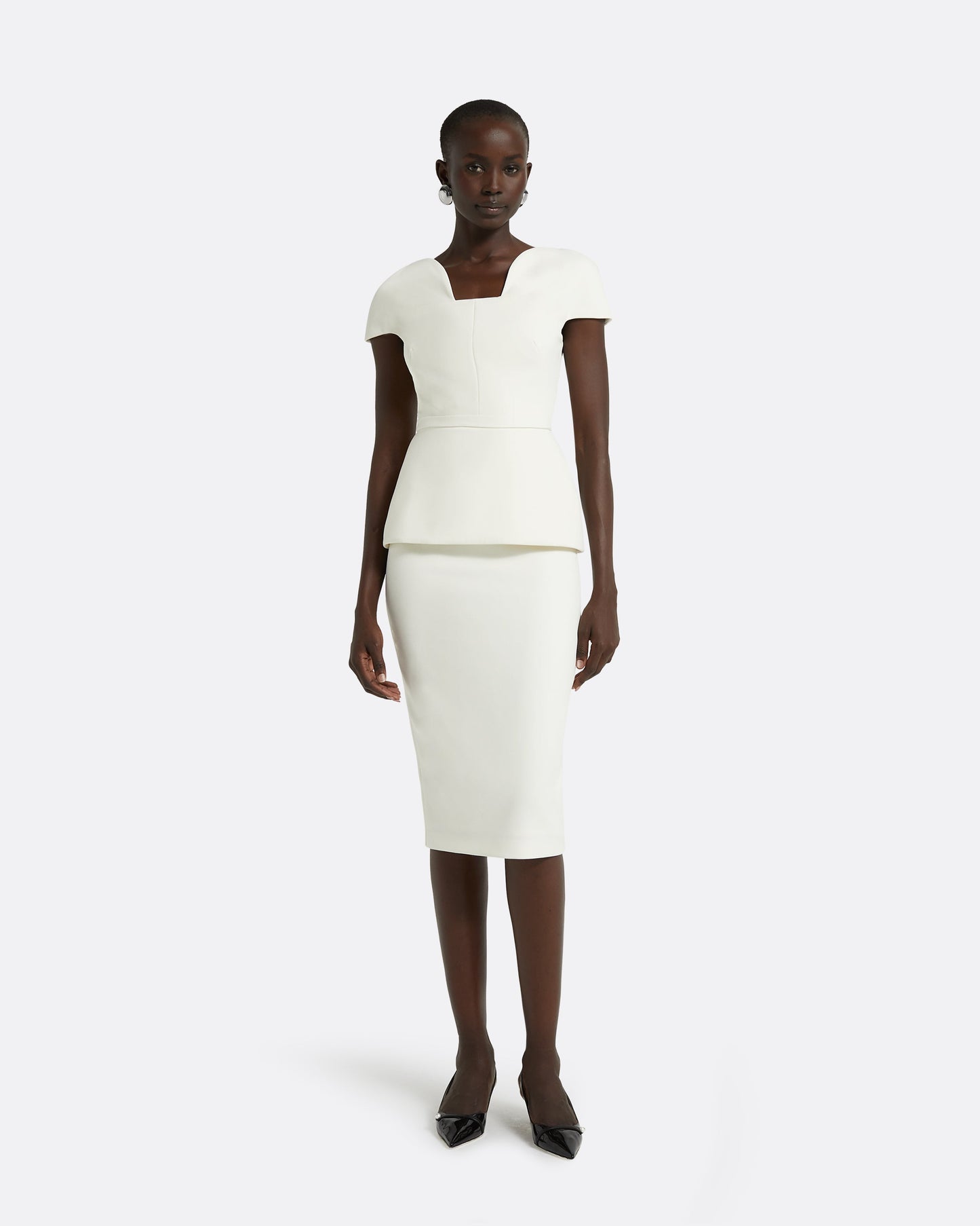 Geenie Ivory Midi Dress