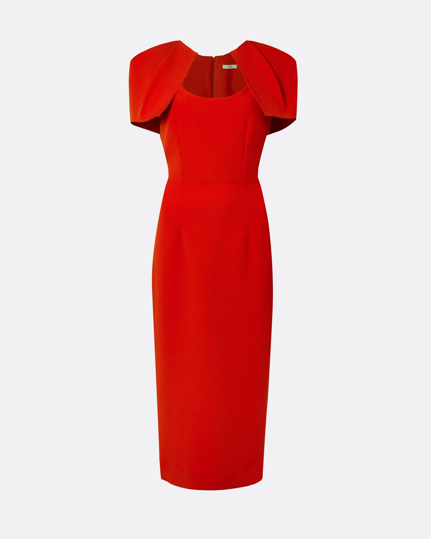 Blossom Cherry Red Midi Dress