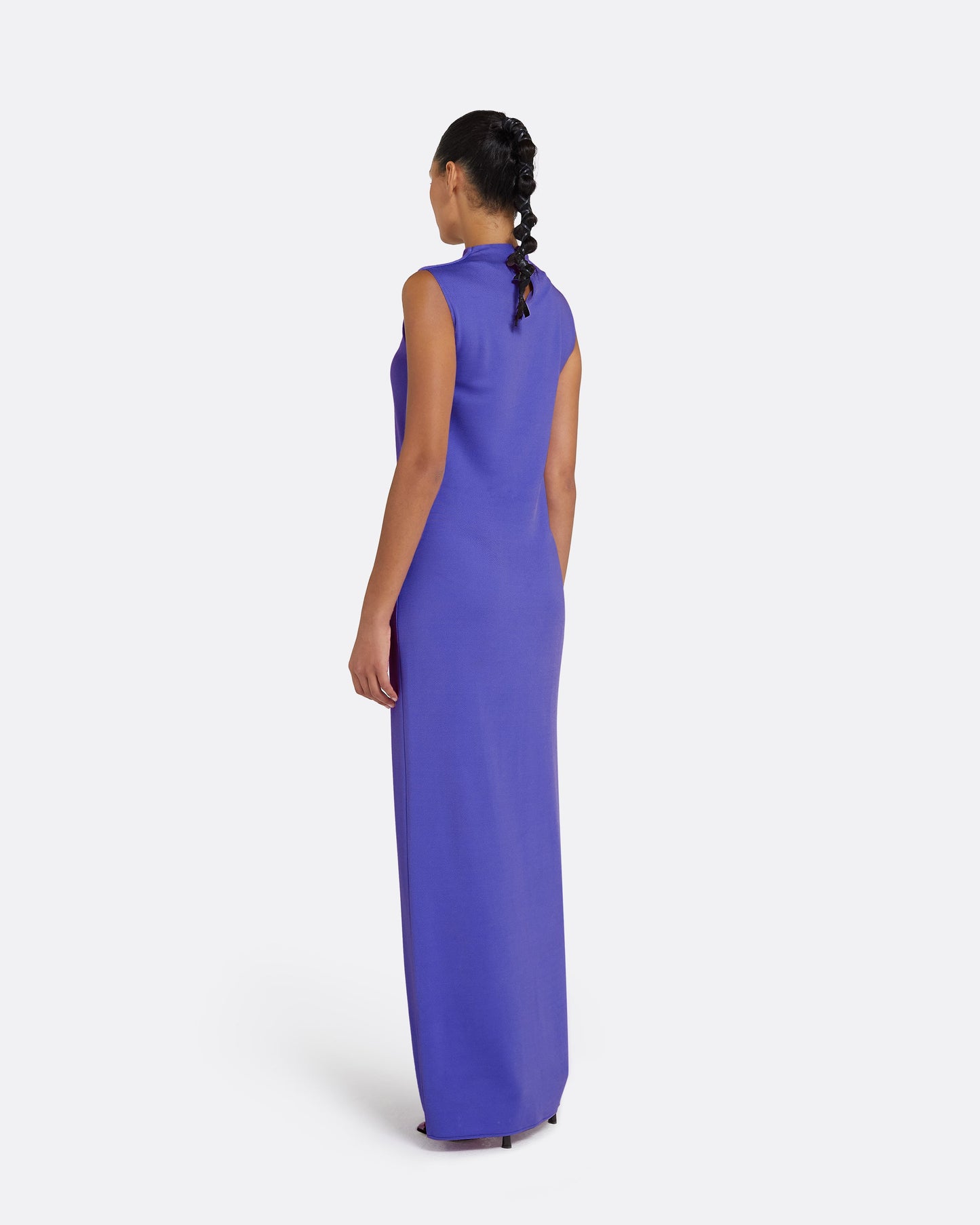 Iris Anemone Blue Long Dress