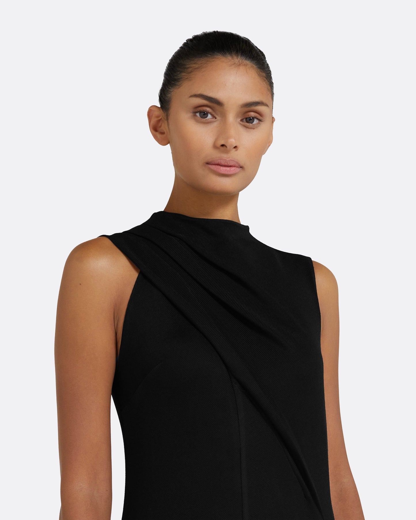 Iris Black Long Dress