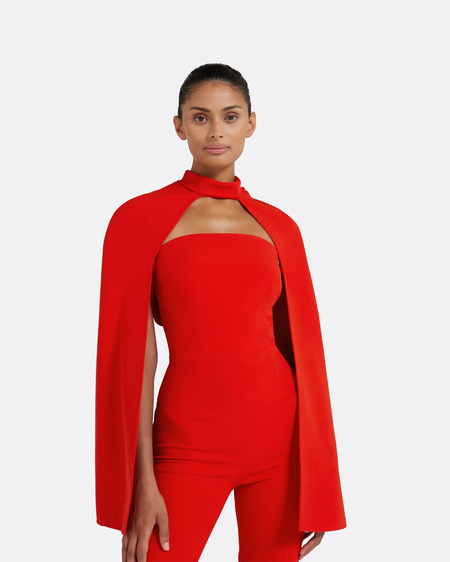 Agnes Cherry Red Harness With Myrine Jumpsuit