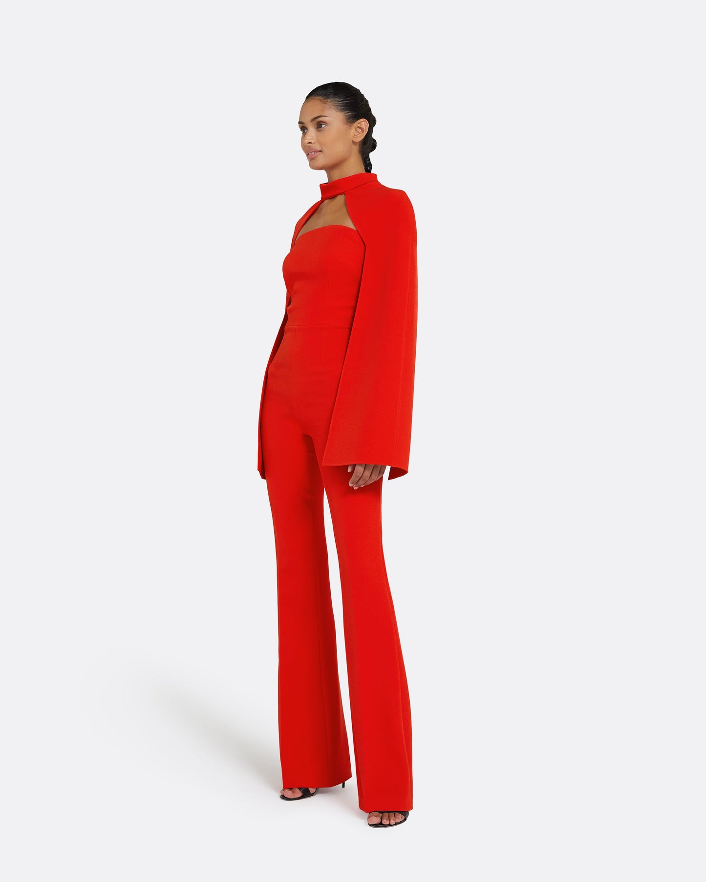 Agnes Cherry Red Harness With Myrine Jumpsuit