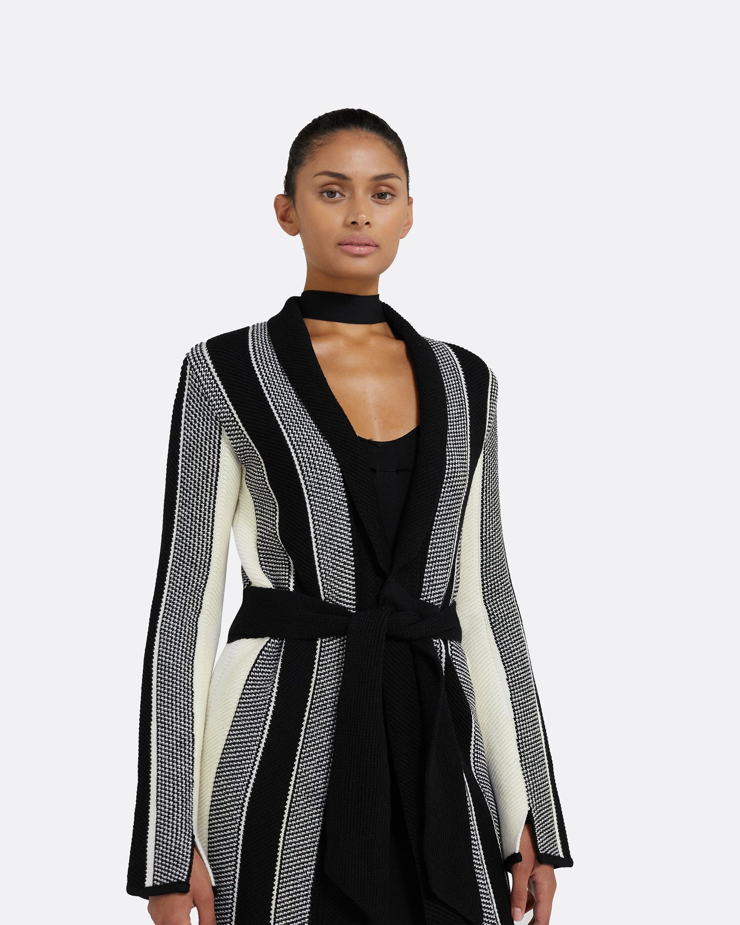 Aiko Multicolour Black/Buttermilk Knit