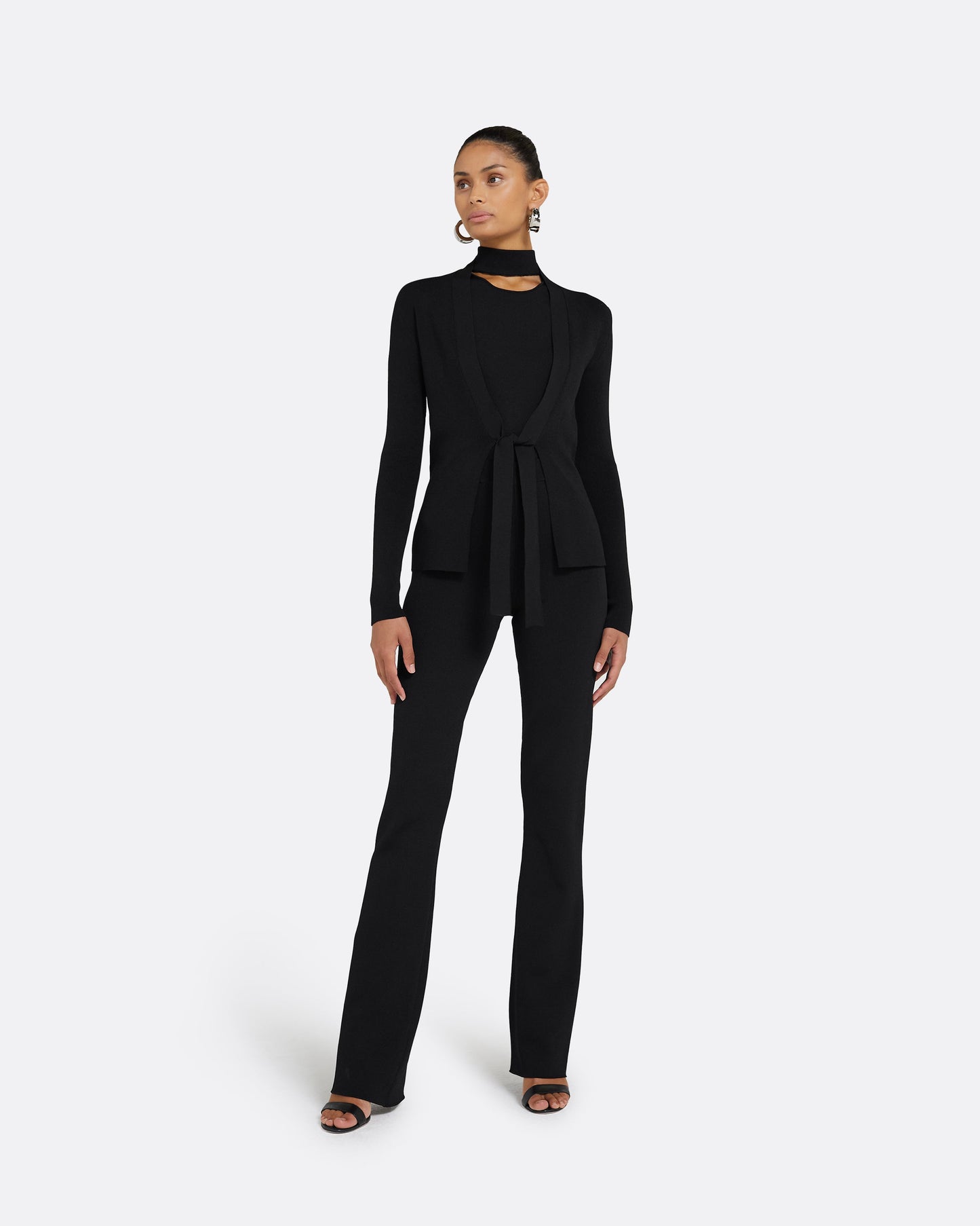 Mani Black Knit Cardigan