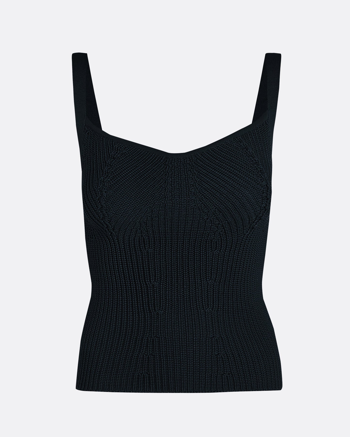 Amal Navy Crochet Top