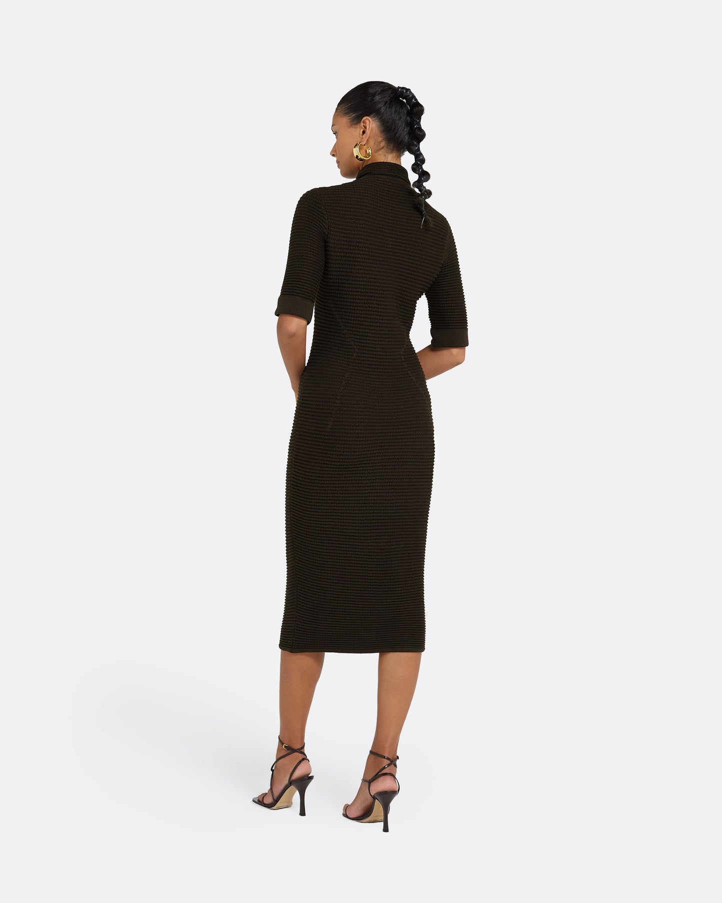 Akilah Dark Mocha Crochet Dress