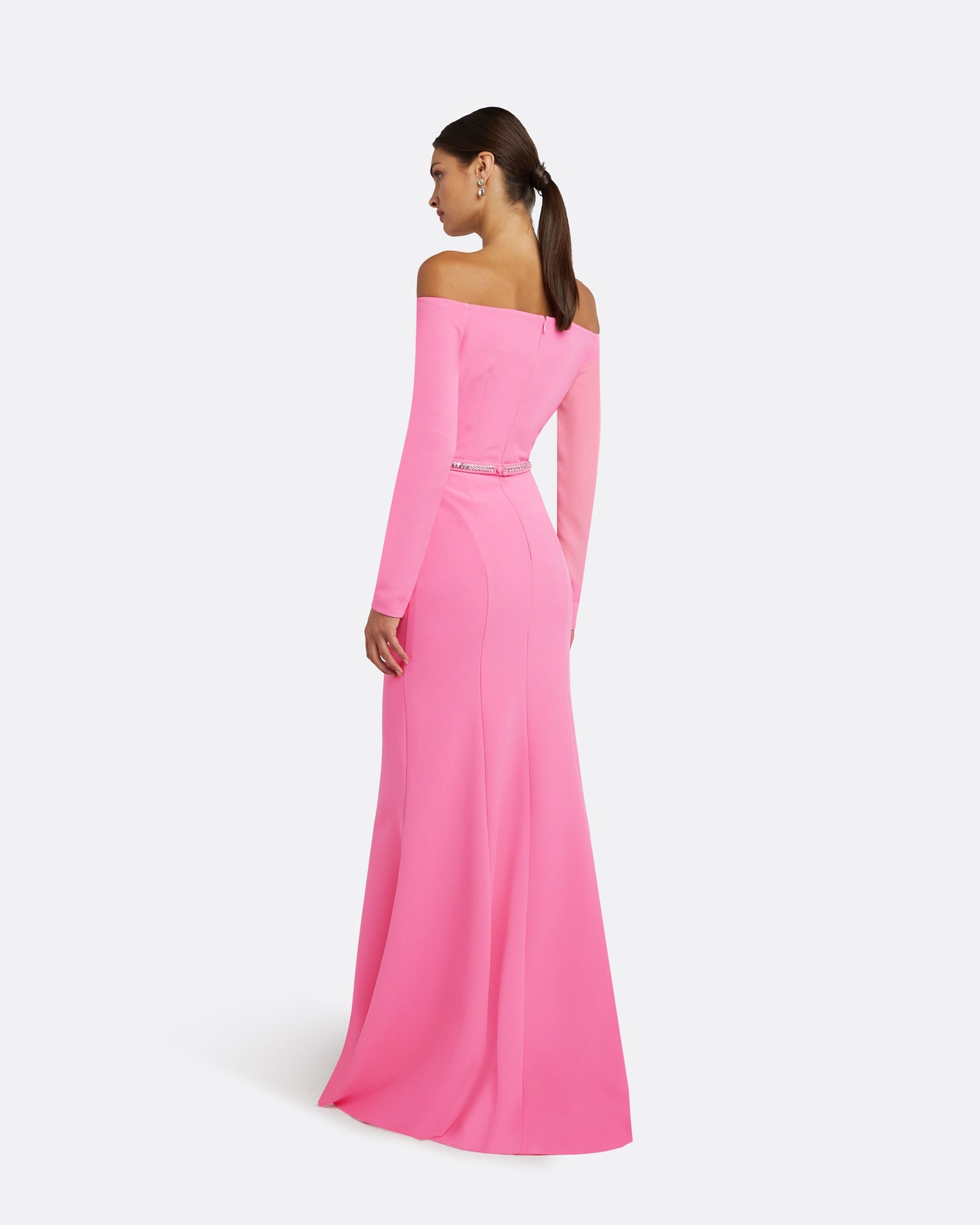 Rory Aurora Long Dress With Embroidered Belt