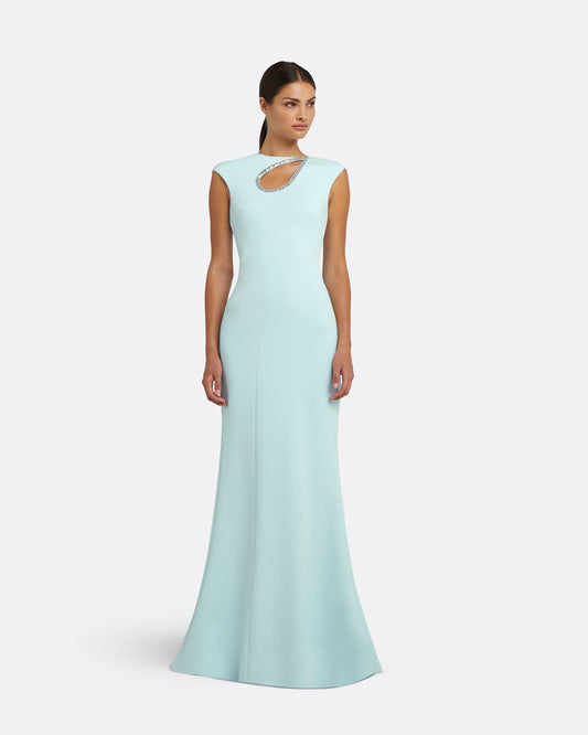 Chantria Baby Blue Long Dress