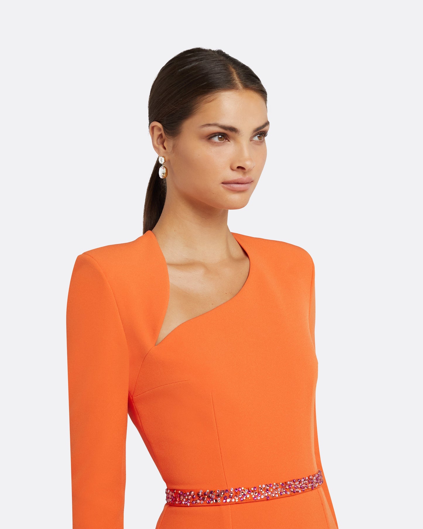 Ottavia Seville Long Dress With Embroidered Belt