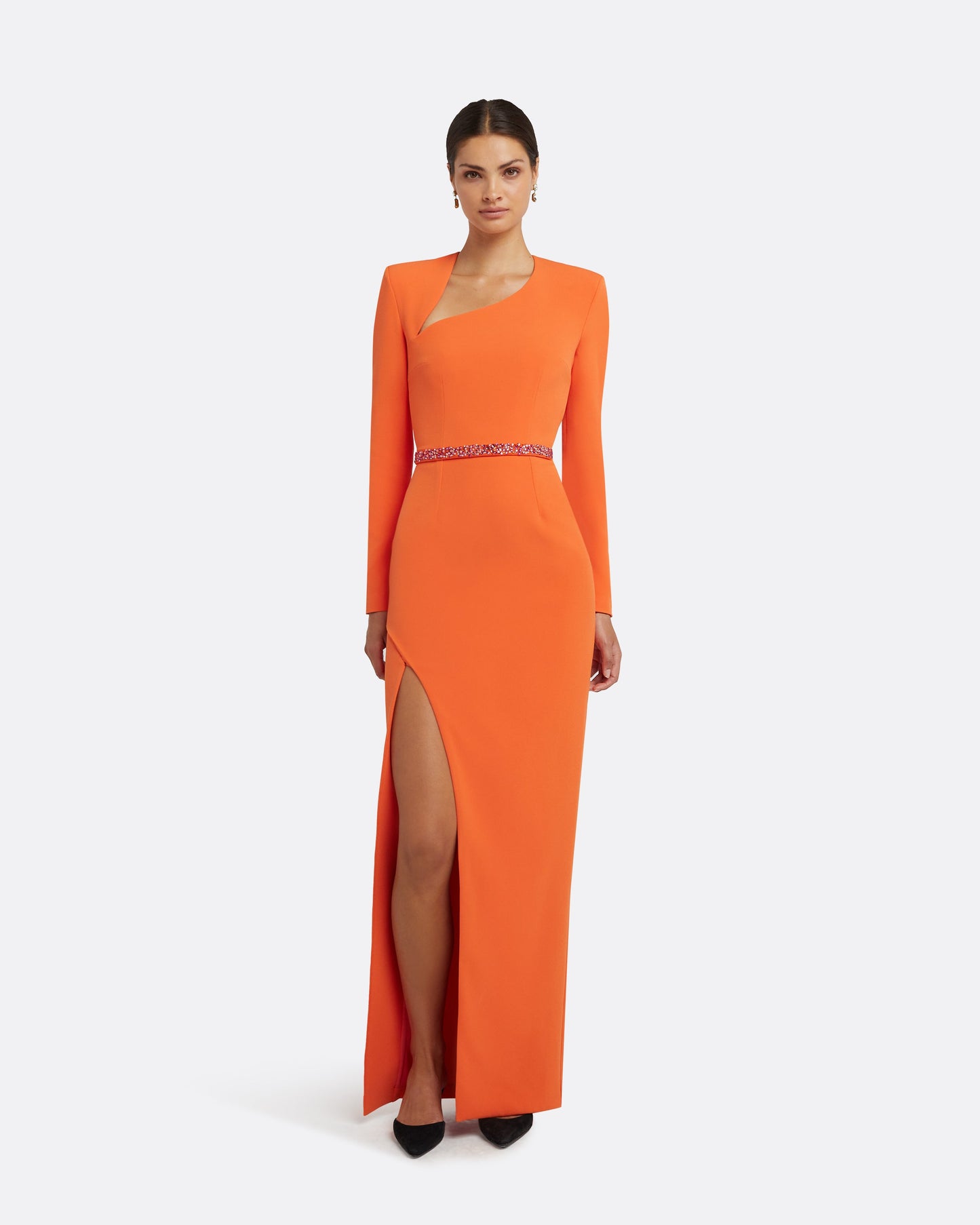 Ottavia Seville Long Dress With Embroidered Belt