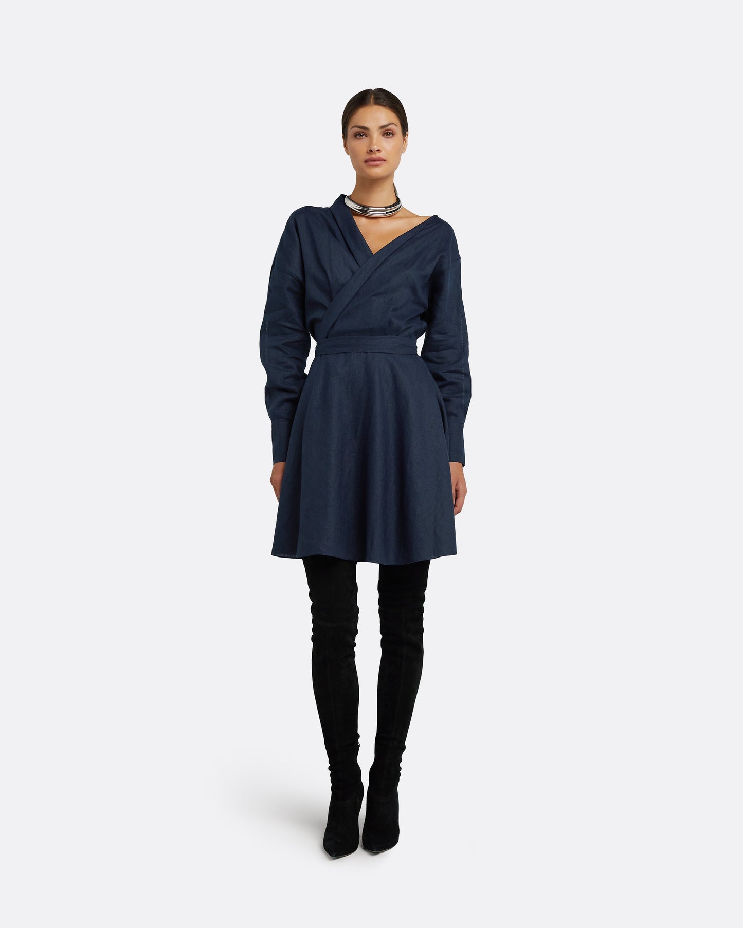 Dessie Navy Short Dress