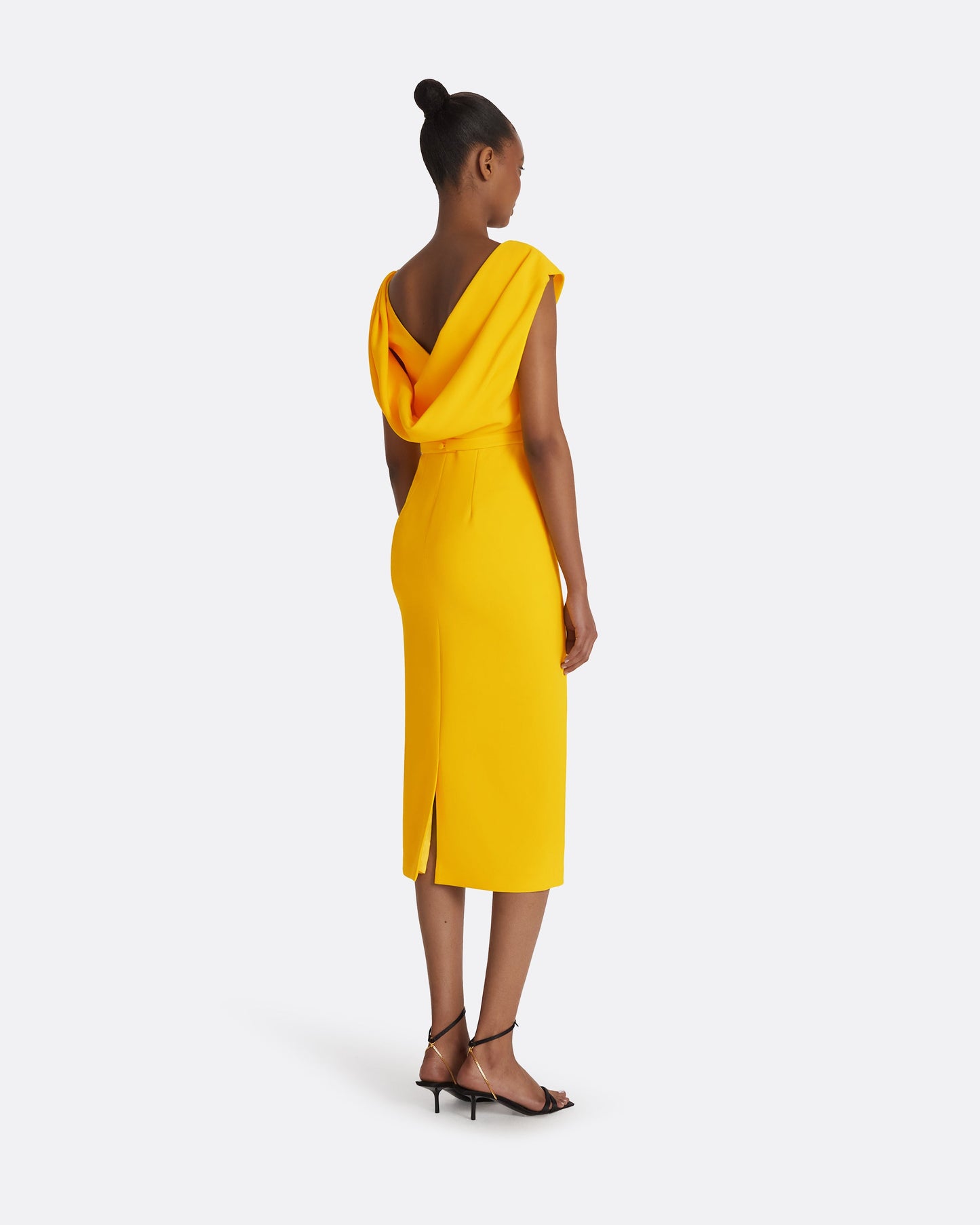 Koral Sunshine Yellow Midi Dress