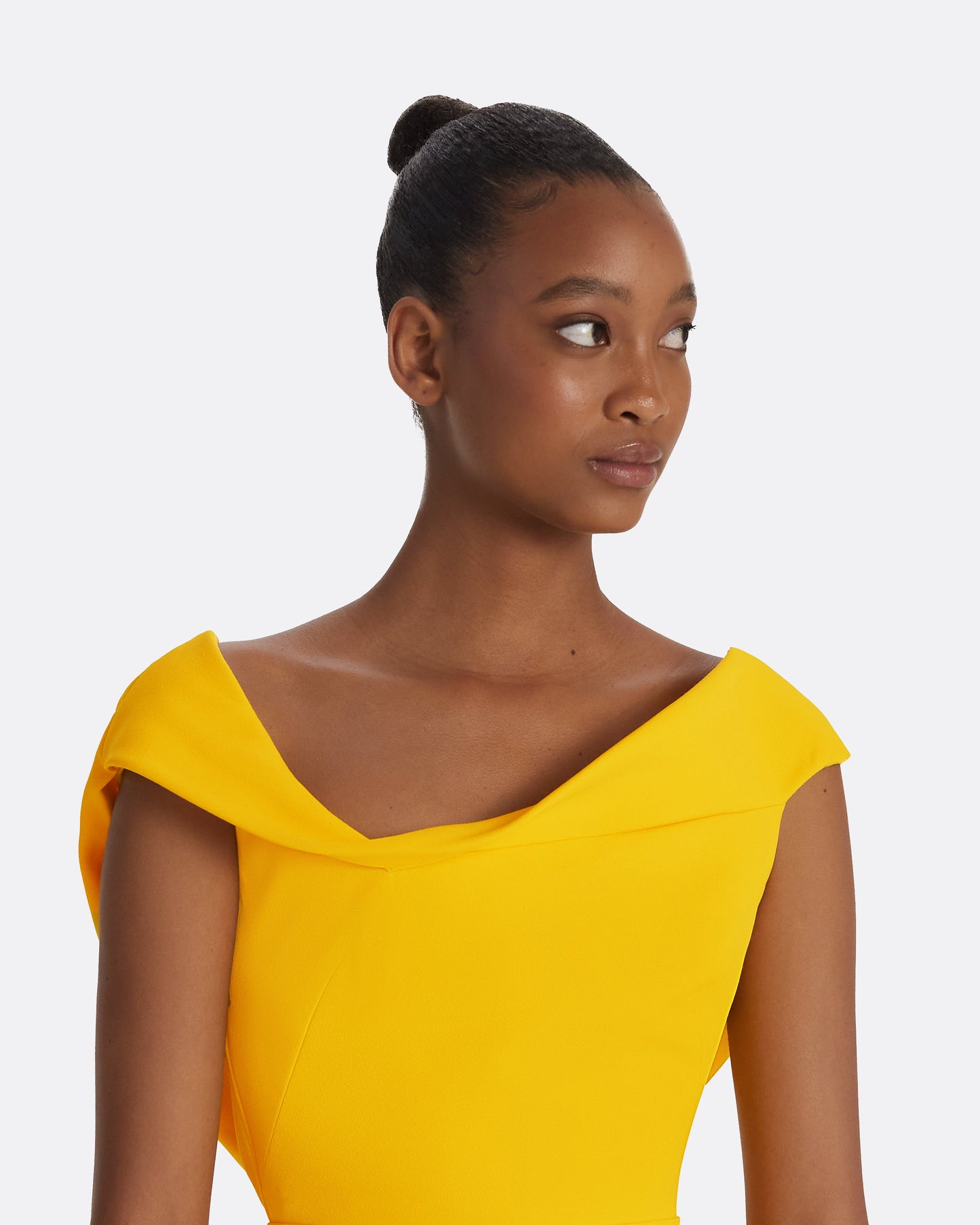 Koral Sunshine Yellow Midi Dress