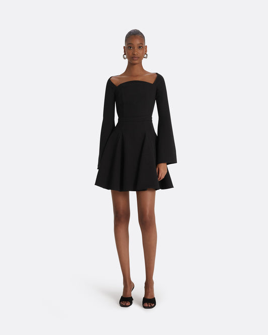 Aubrene Black Short Dress