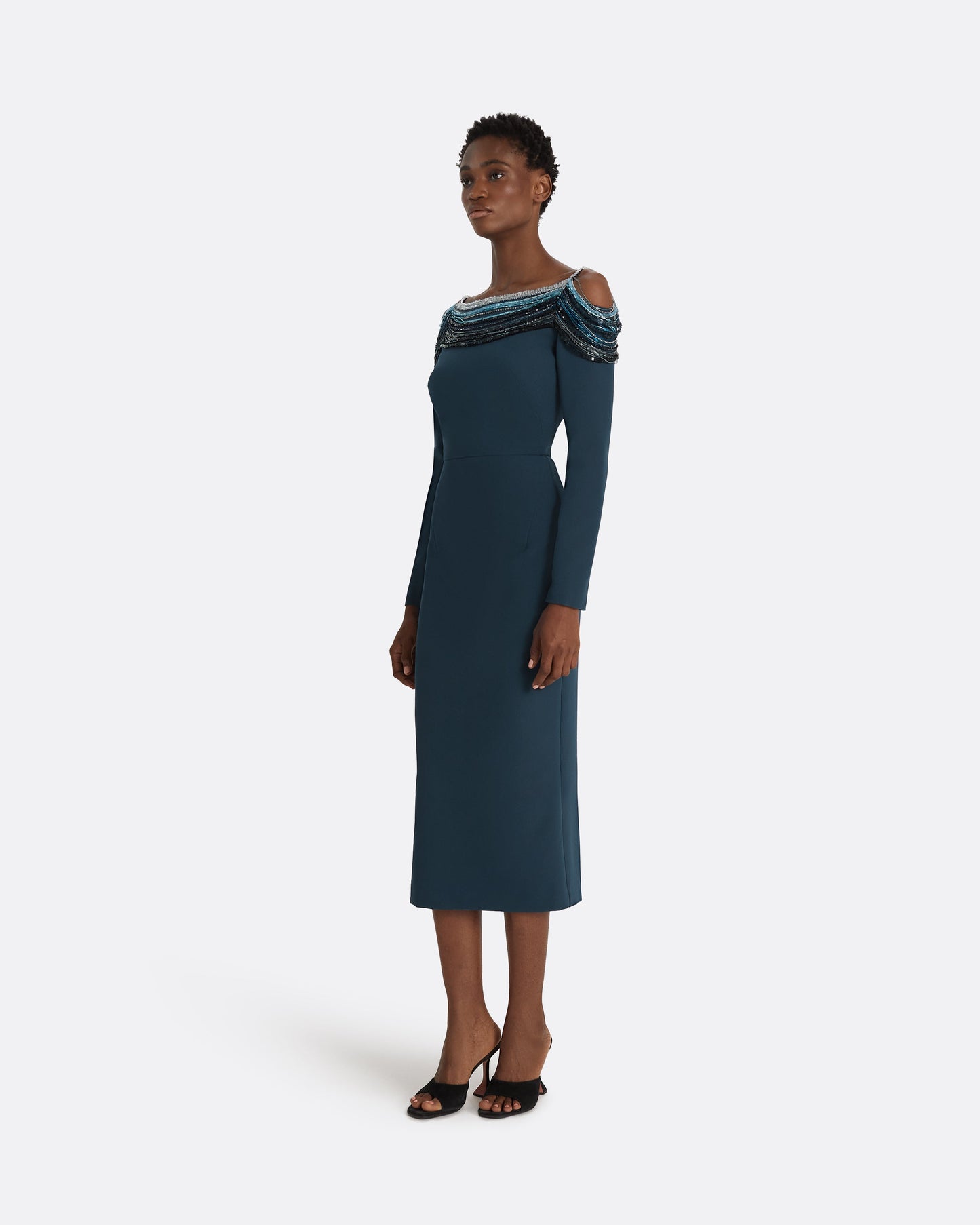 Christiana Moonlit Ocean Midi Dress