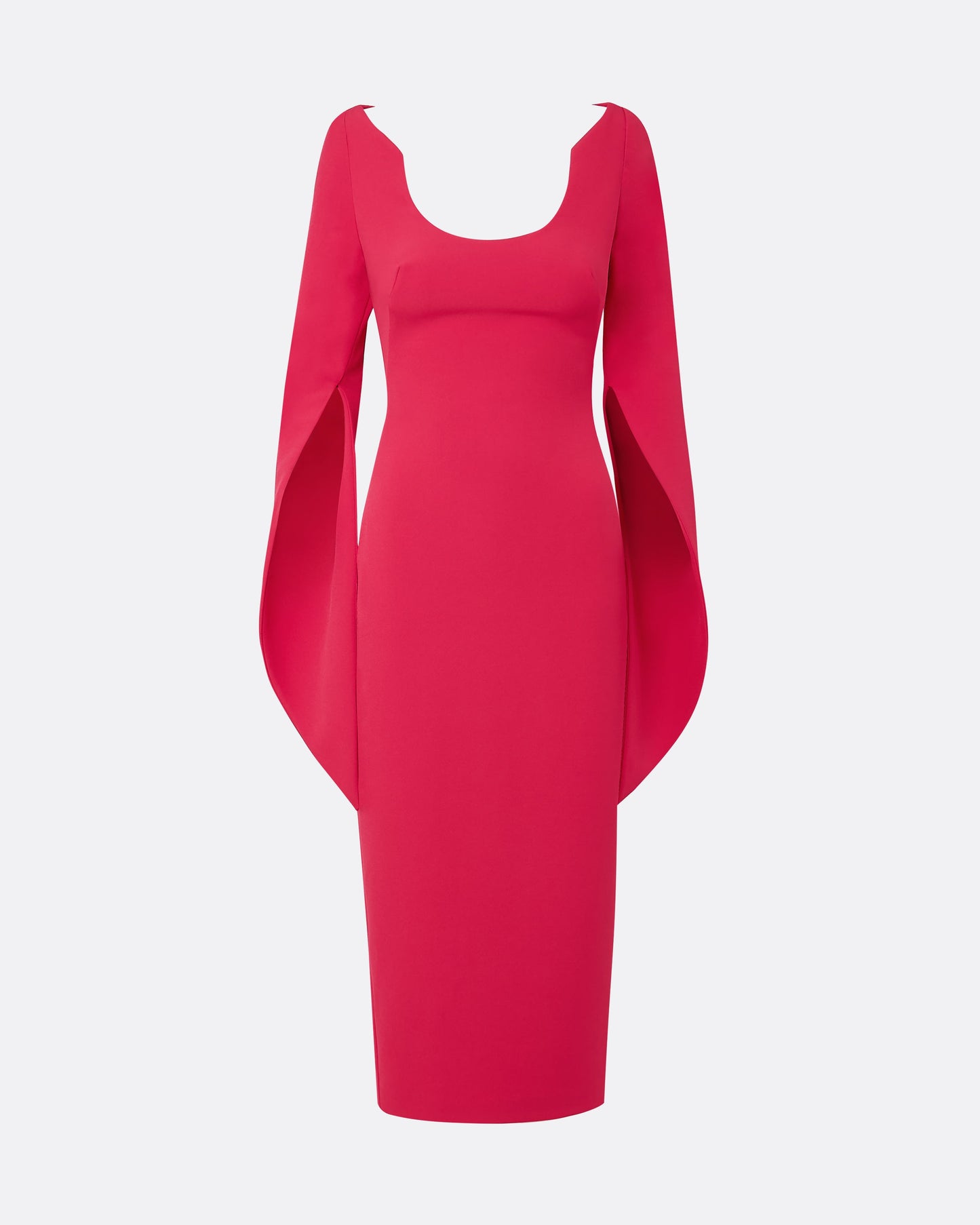 Evera Raspberry Midi Dress