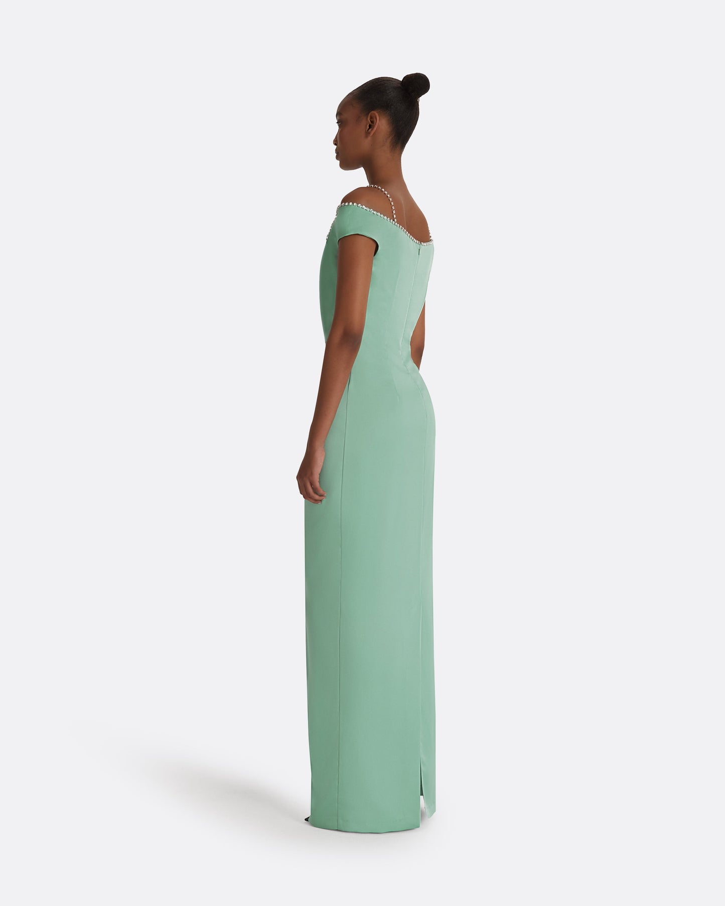 Keegan Sea Foam Long Dress