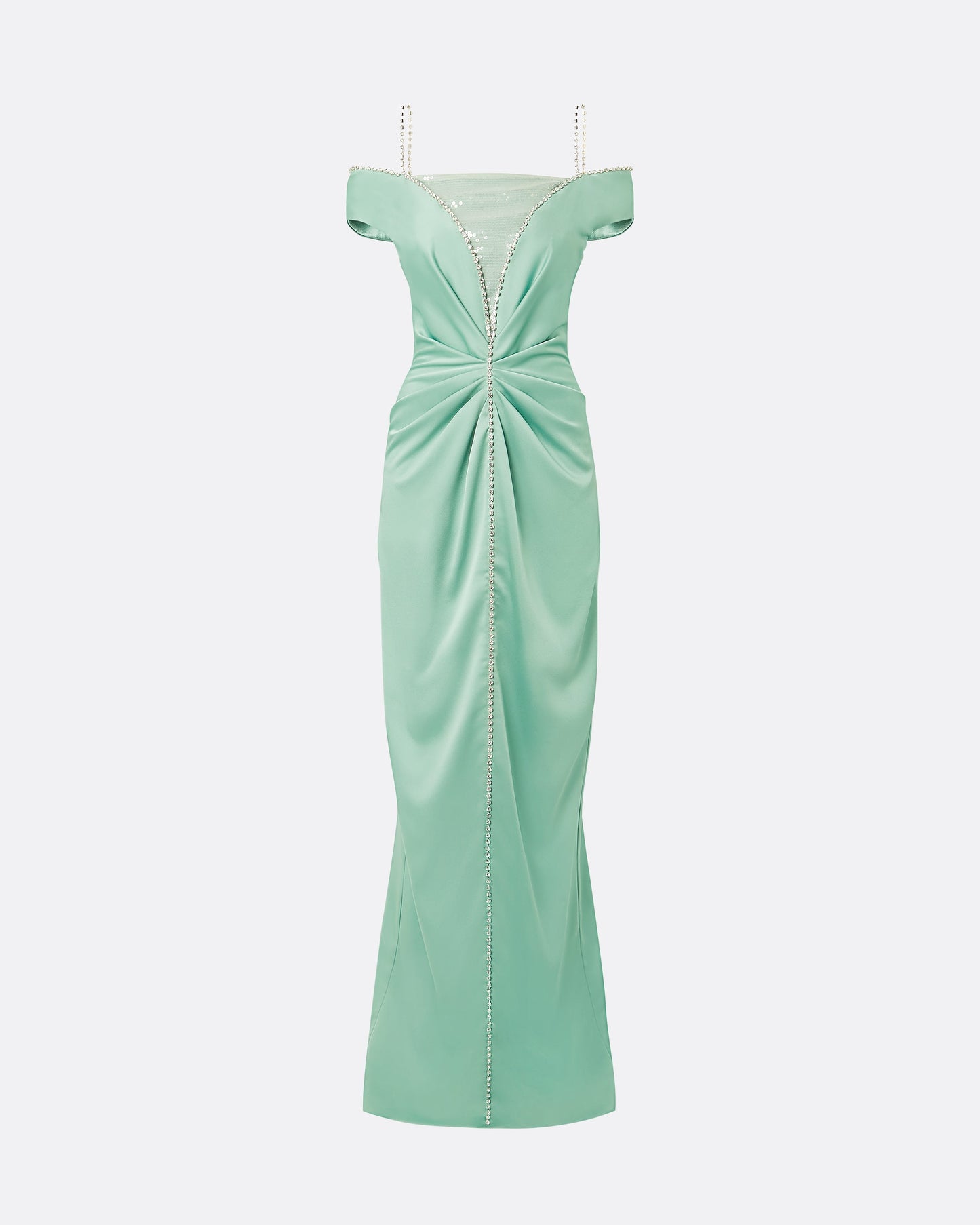 Keegan Sea Foam Long Dress