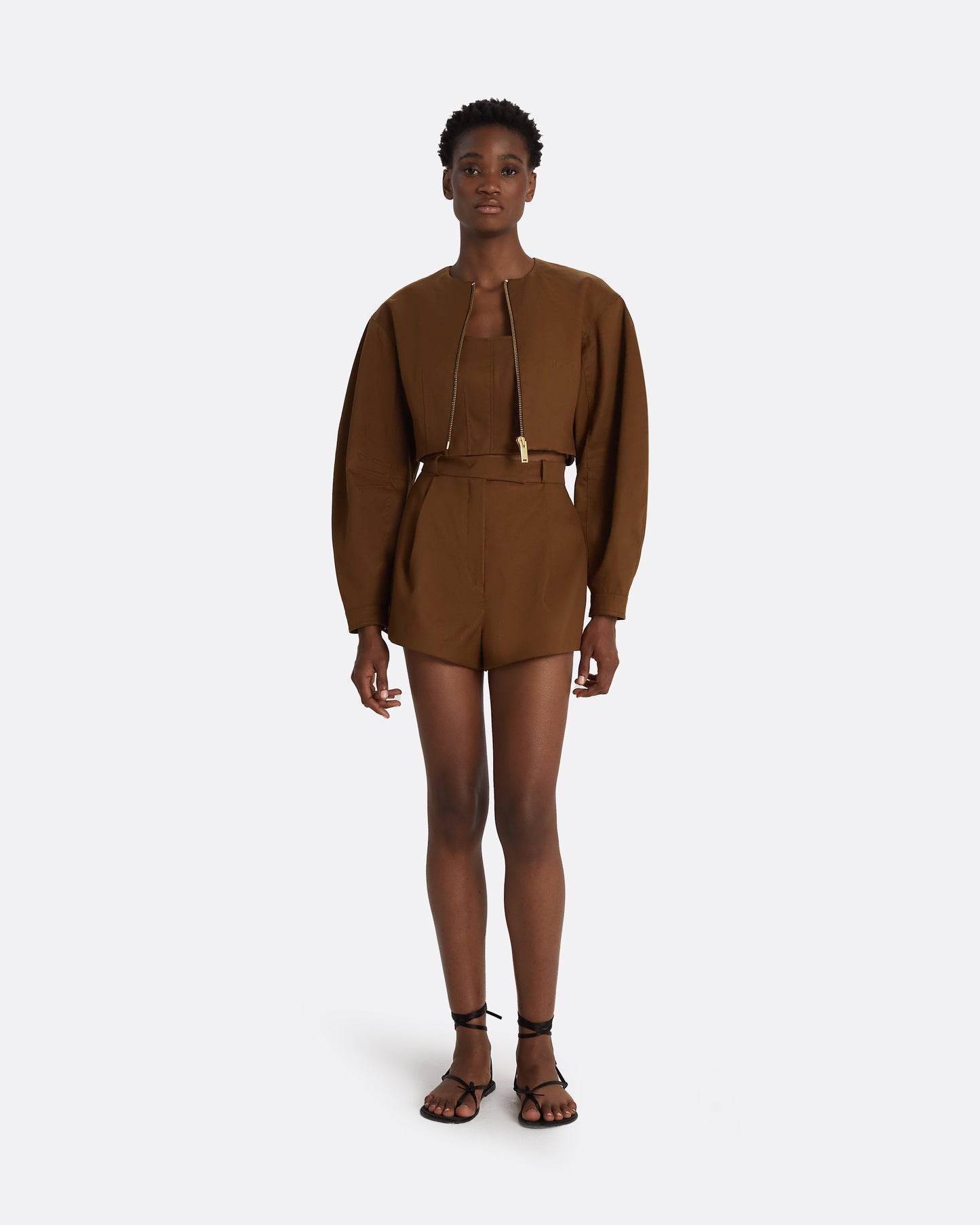 Helean Deep Brown Shorts