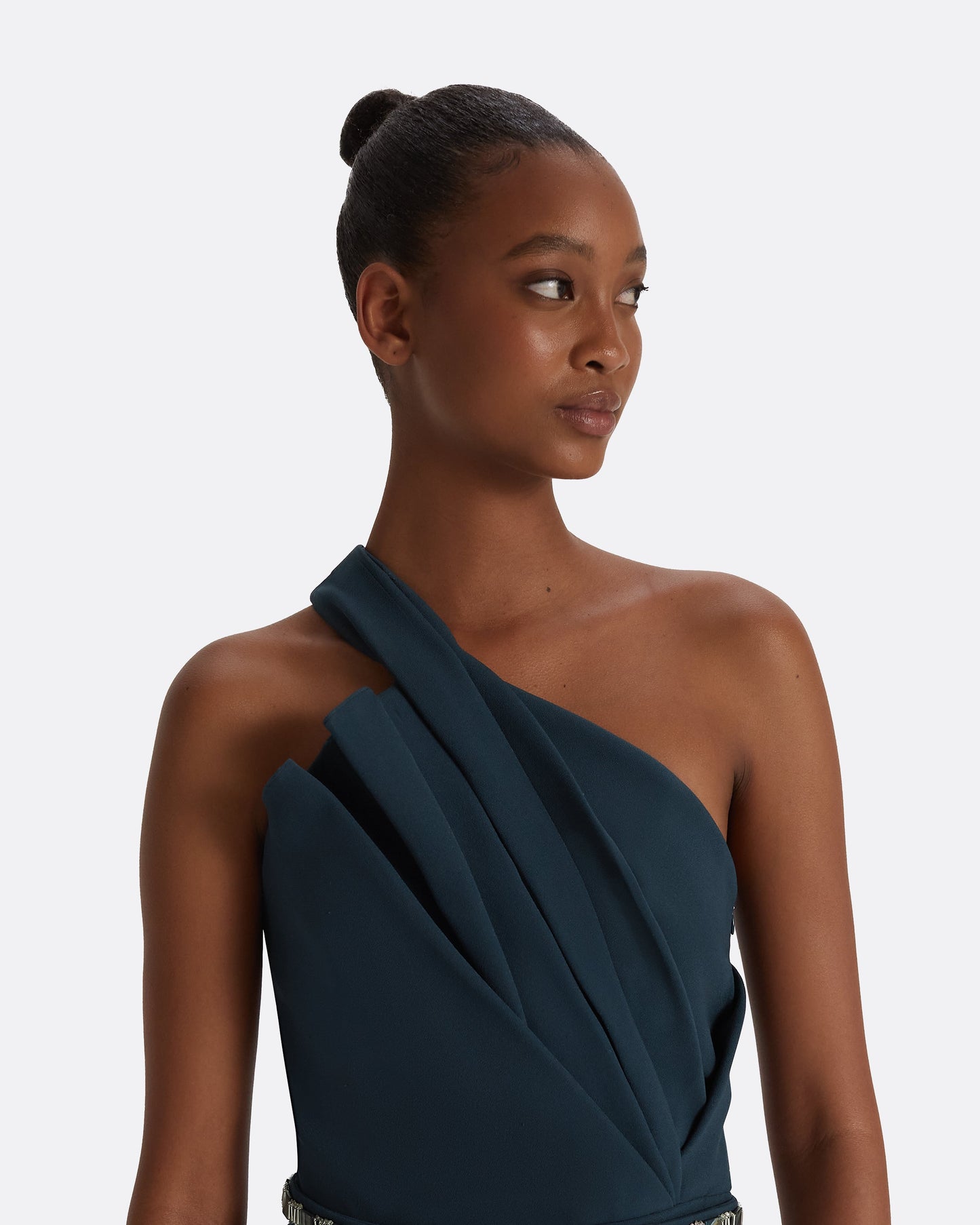 Dreida Moonlit Ocean Jumpsuit With Embroidered Belt