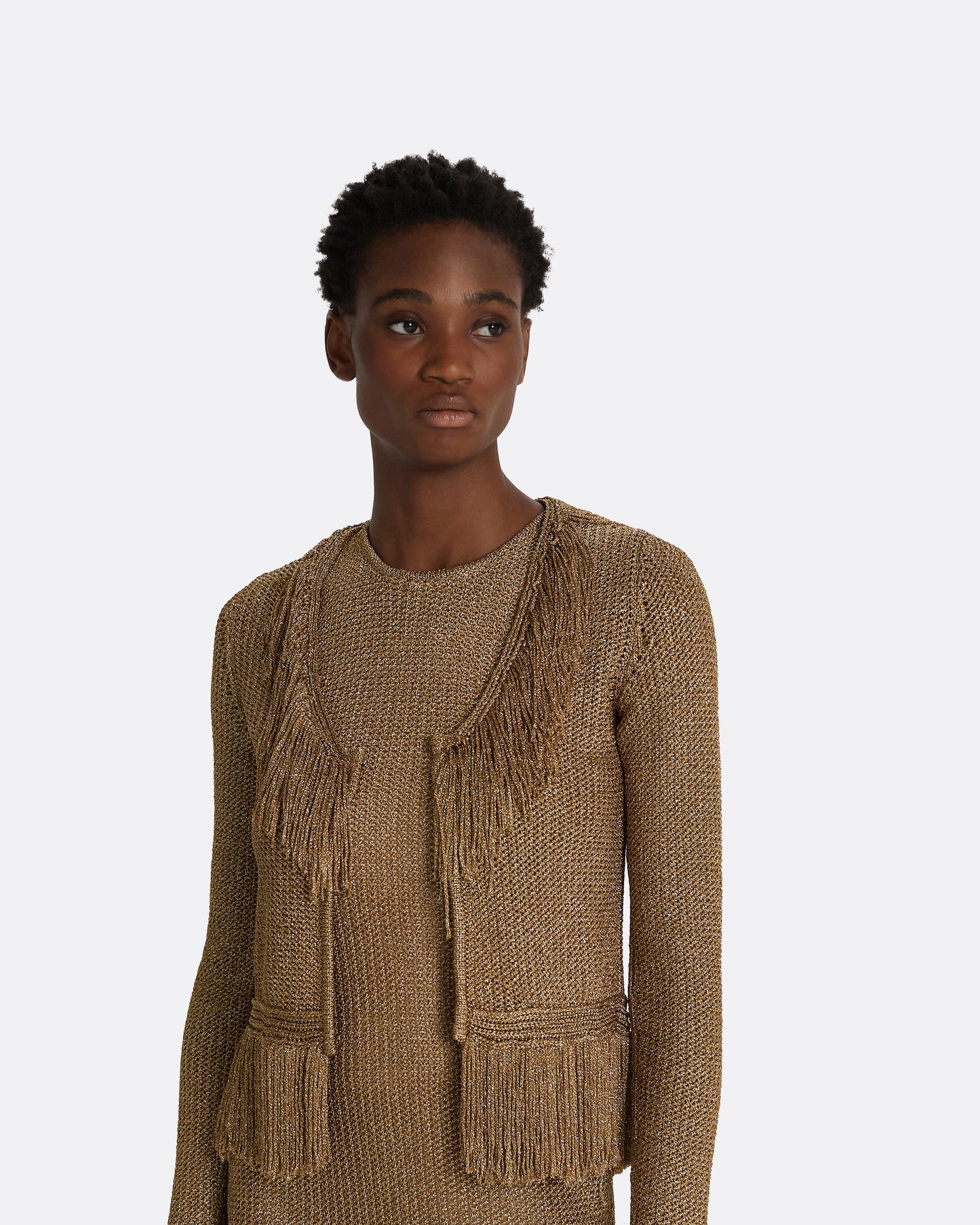 Scarlett Gold Knit Jacket