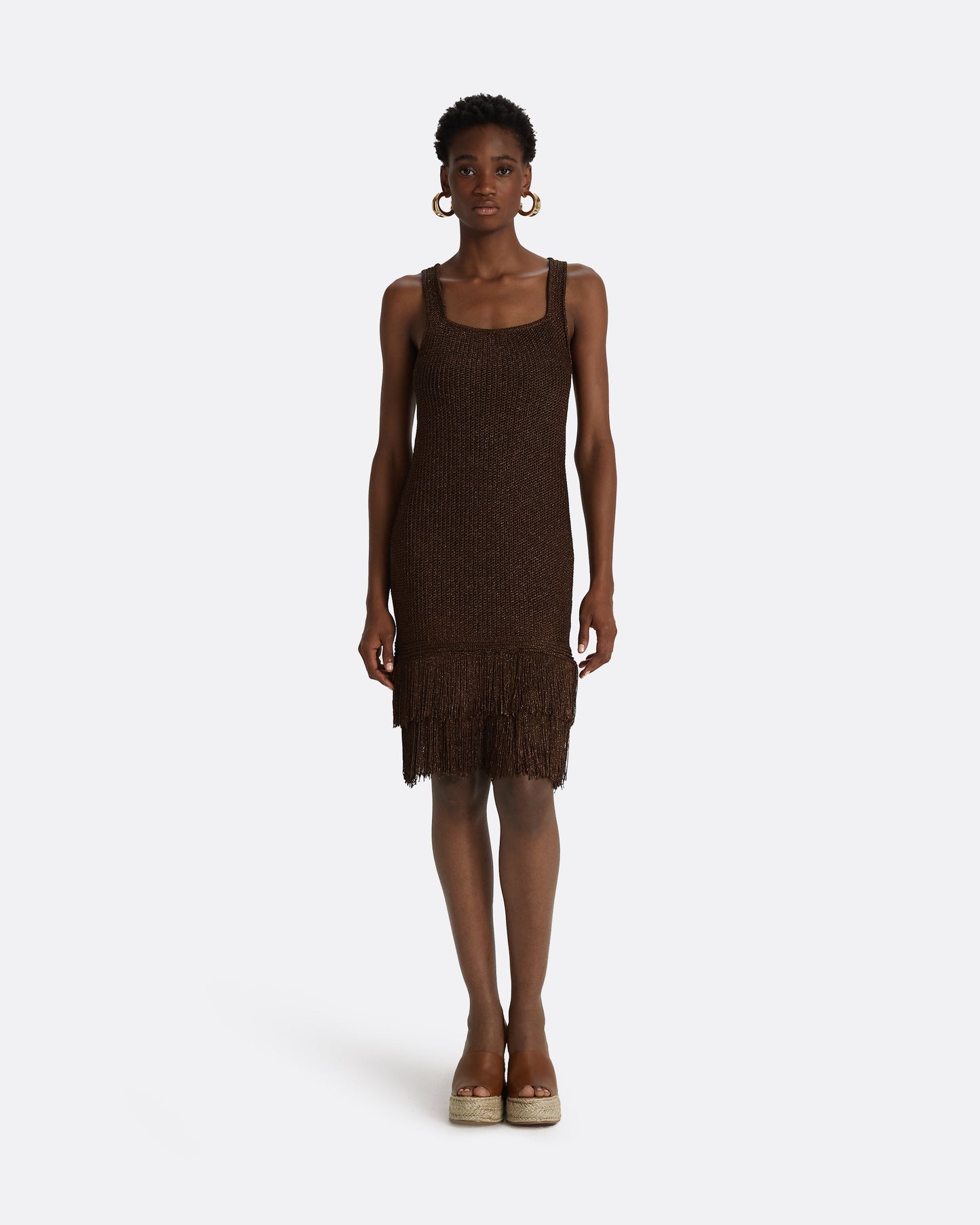 Taylor Deep Brown Knit Dress