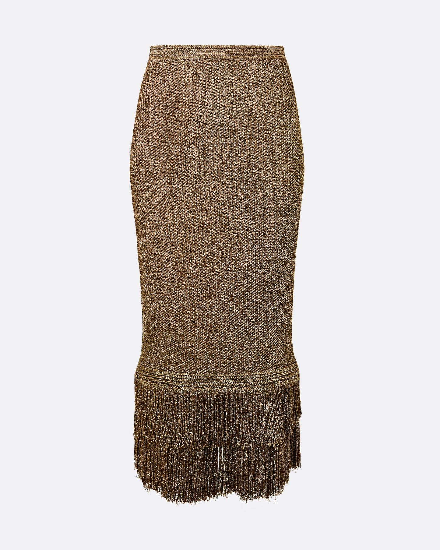 Remmie Gold Knit Skirt