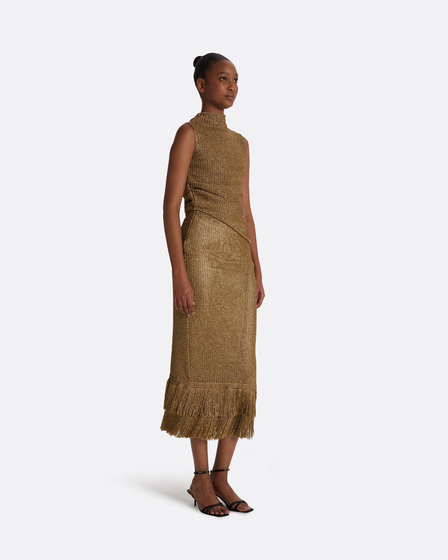 Veranna Gold Knit Top