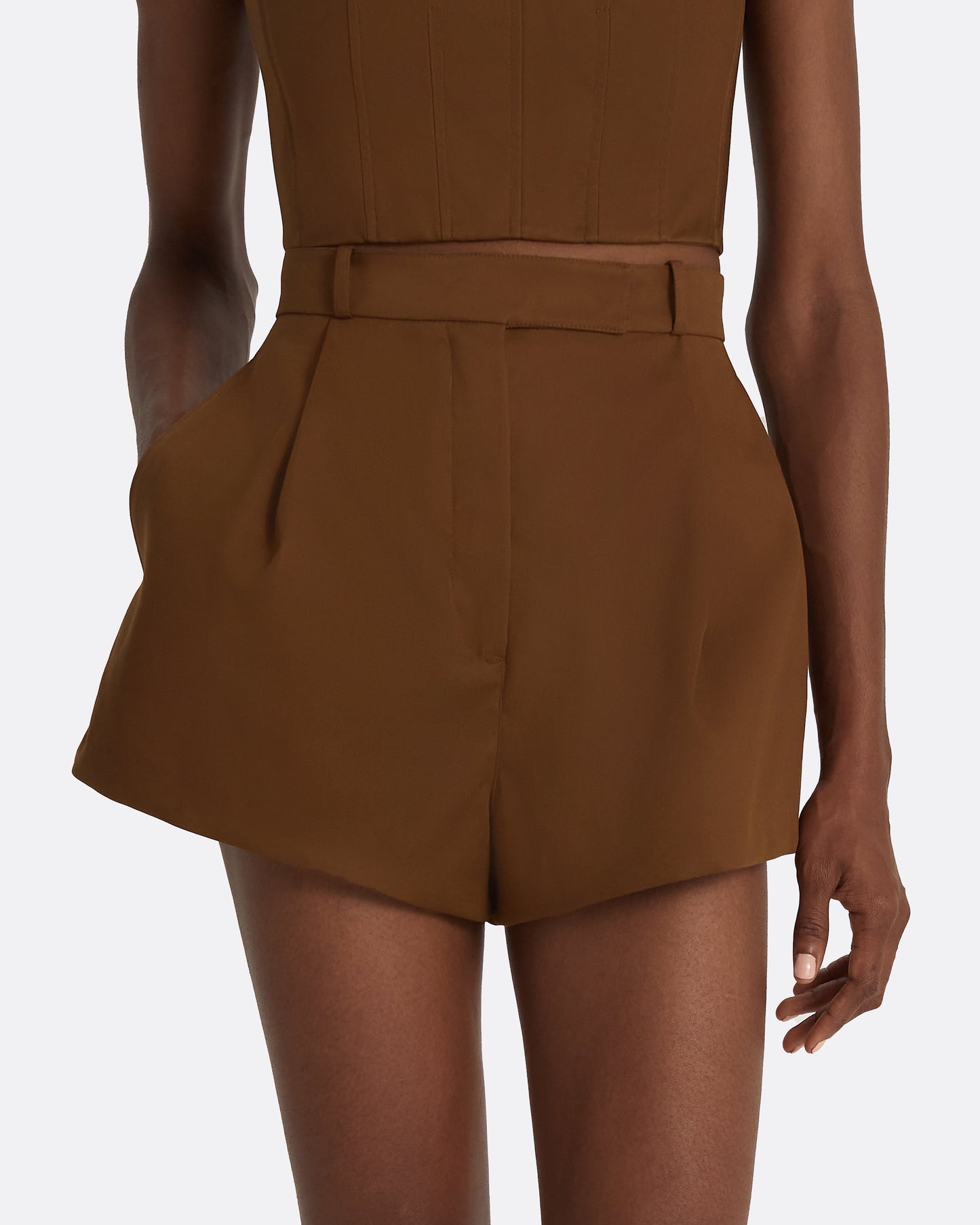 Helean Deep Brown Shorts