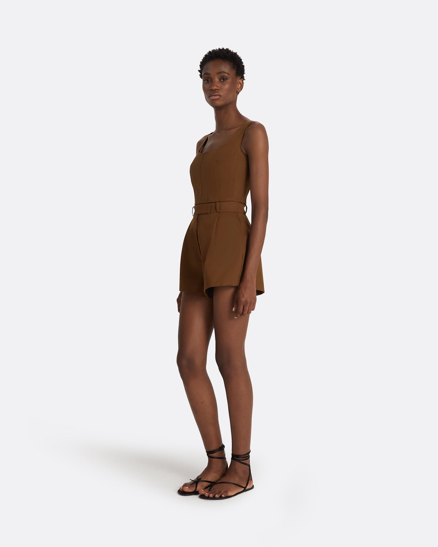 Helean Deep Brown Shorts