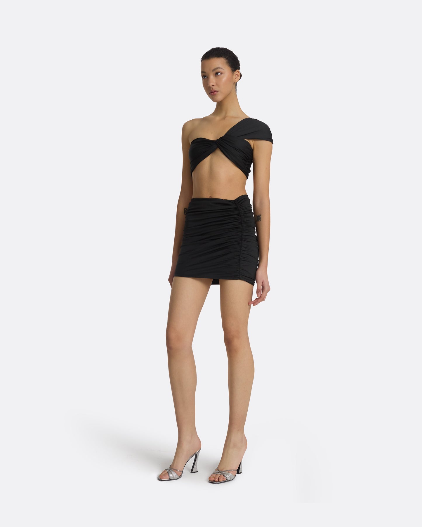 Shauna Black Swim Skirt