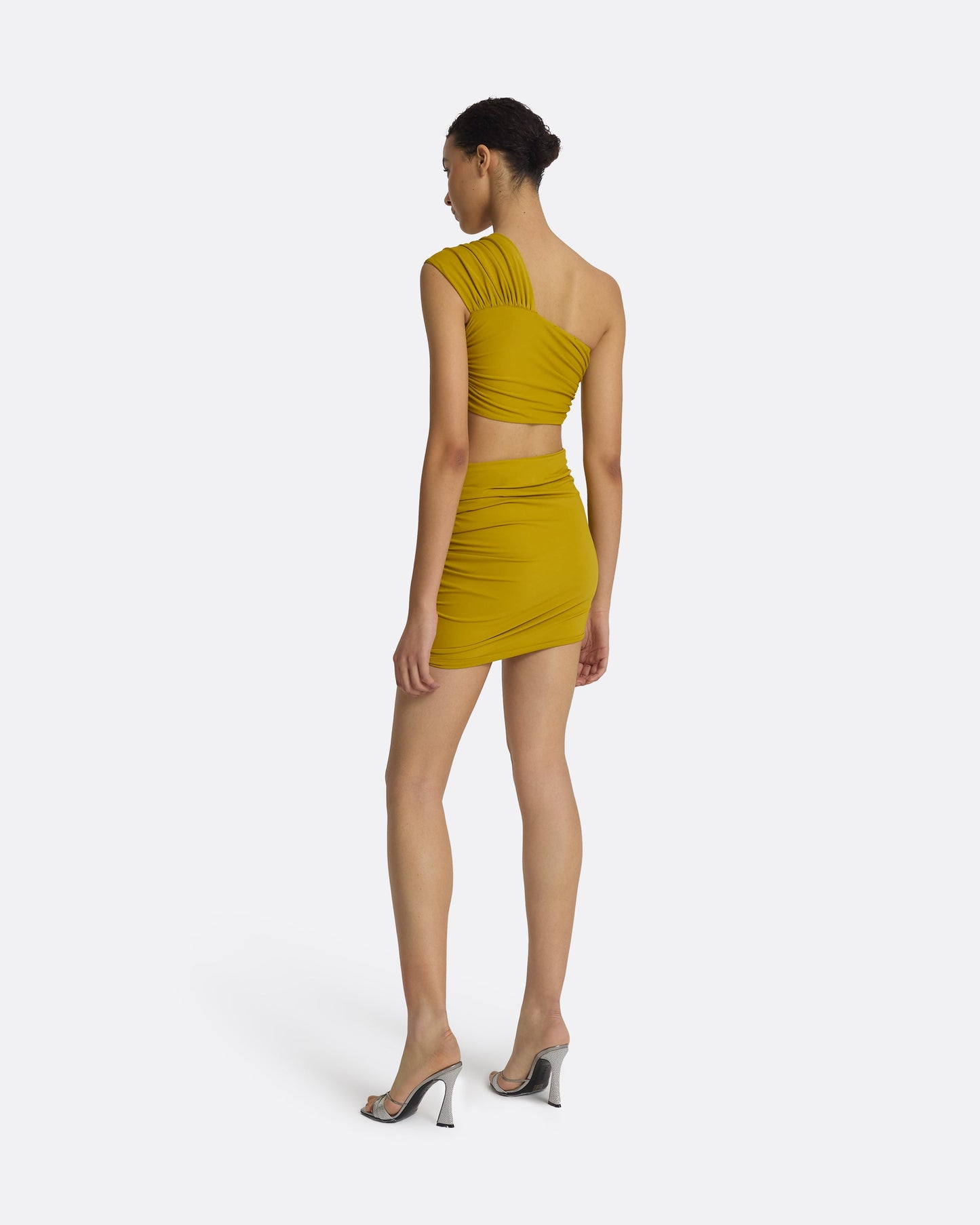 Shauna Chartreuse Swim Skirt