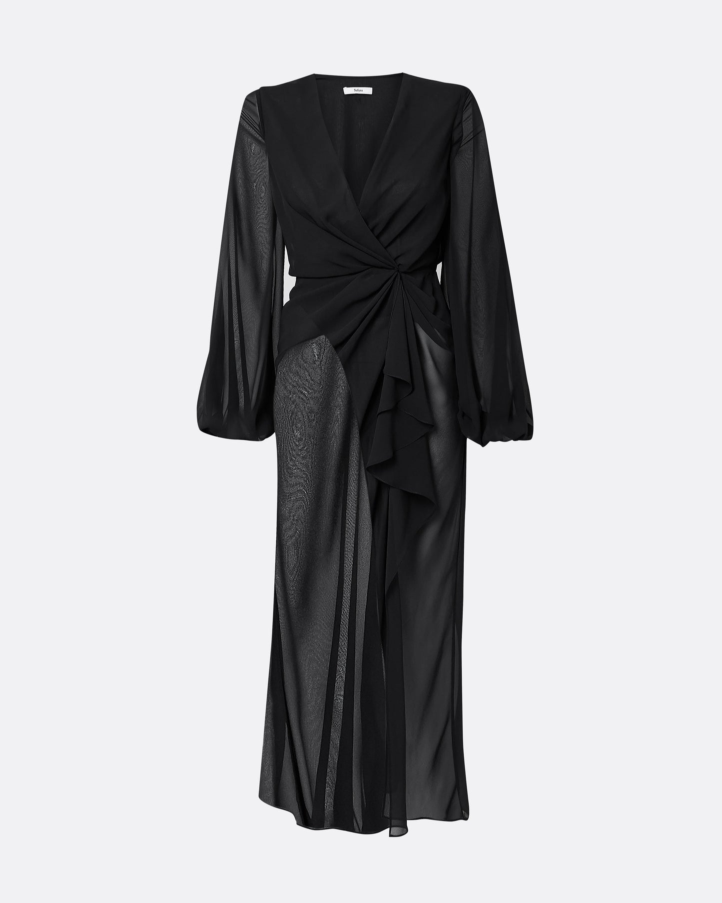 Prova Black Midi Dress