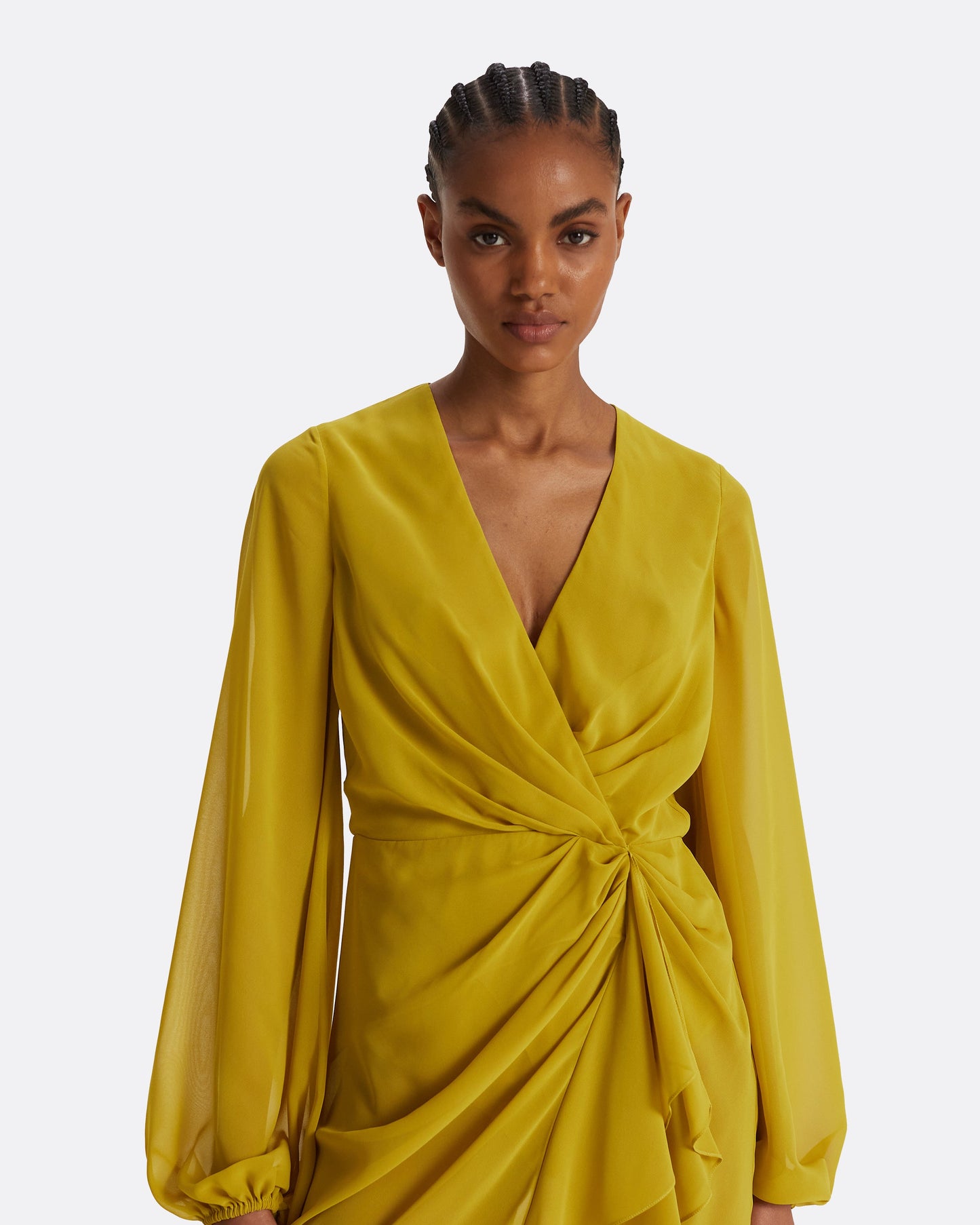 Prova Chartreuse Midi Dress