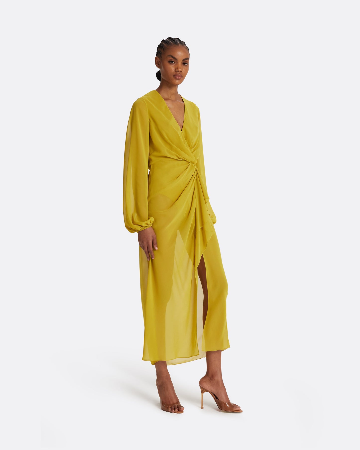 Prova Chartreuse Midi Dress