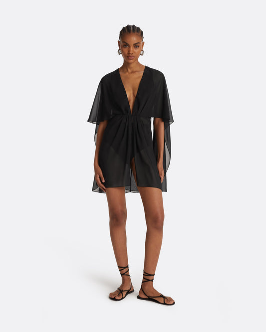 Davey Black Short Dress