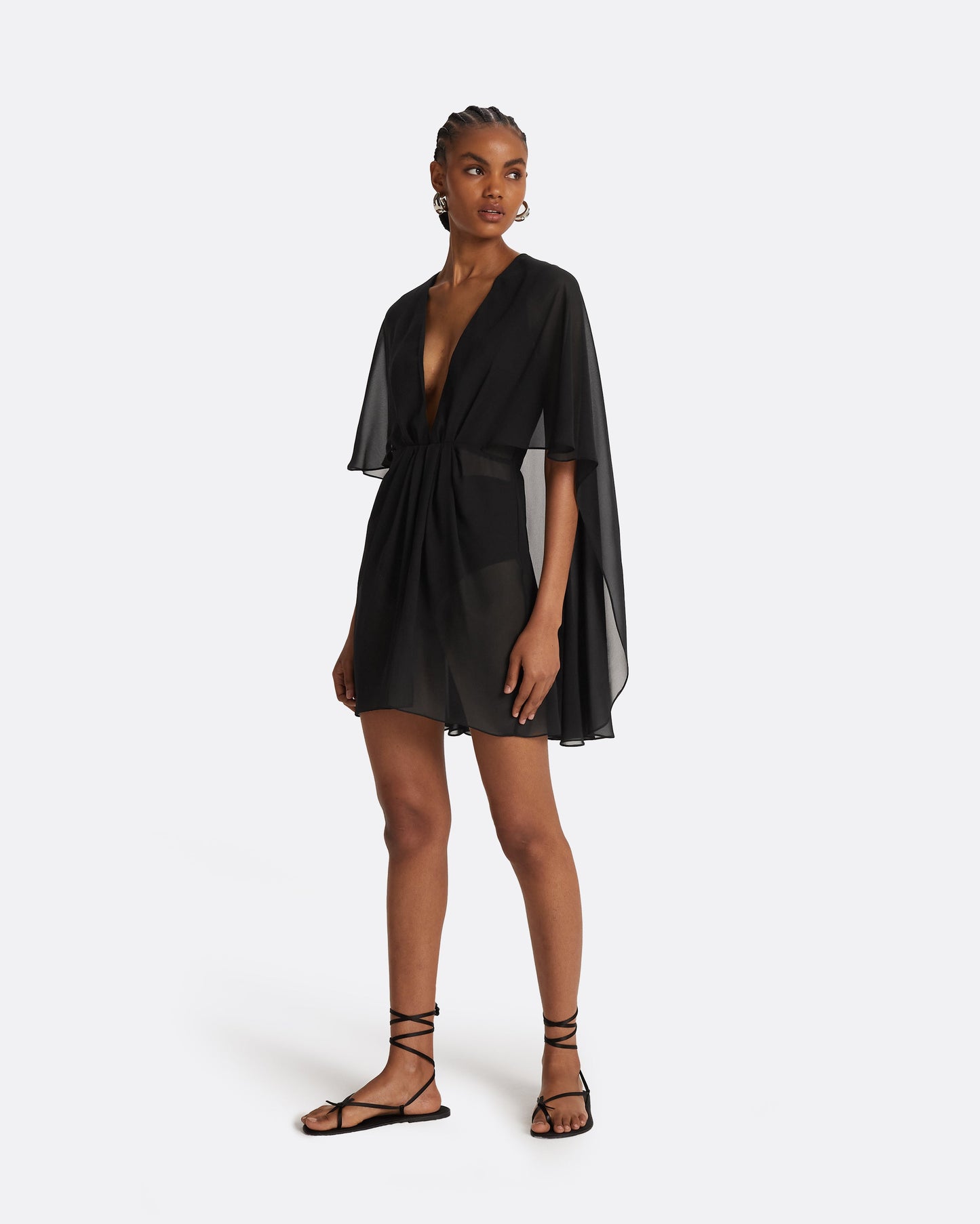 Davey Black Short Dress