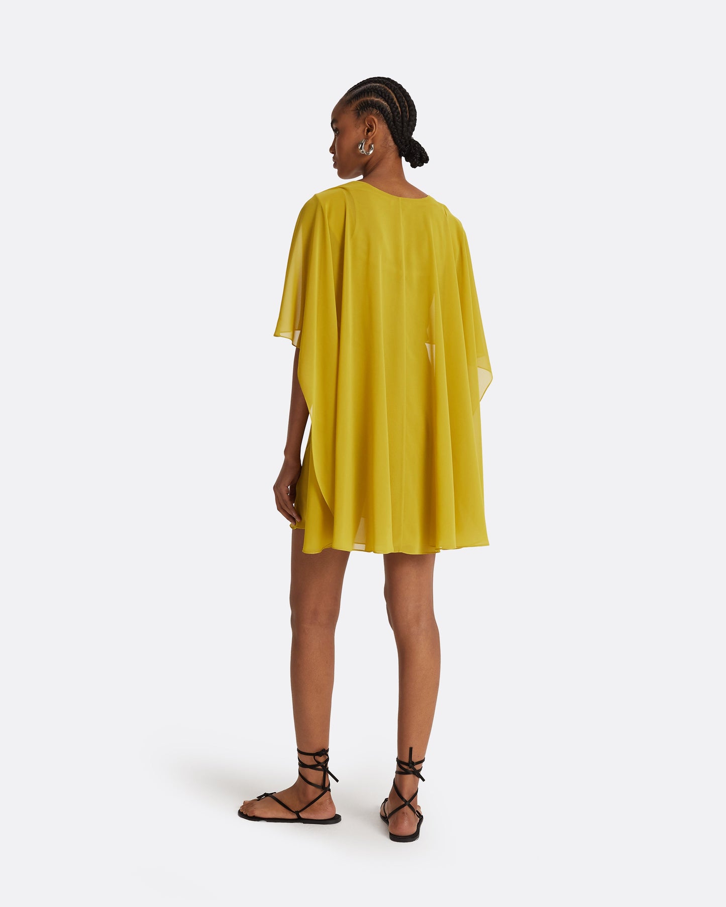 Davey Chartreuse Short Dress