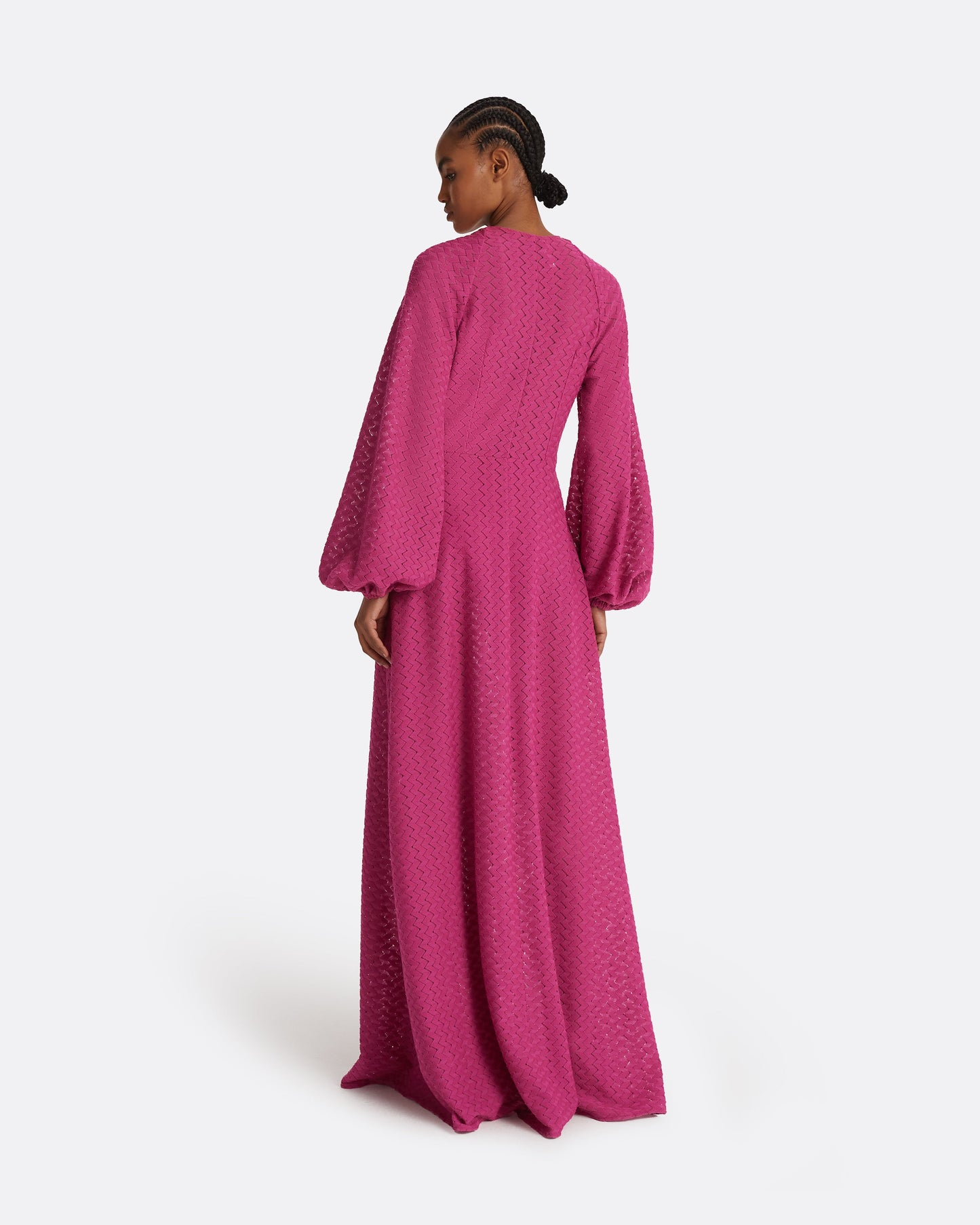 Jacquis Magenta Long Dress