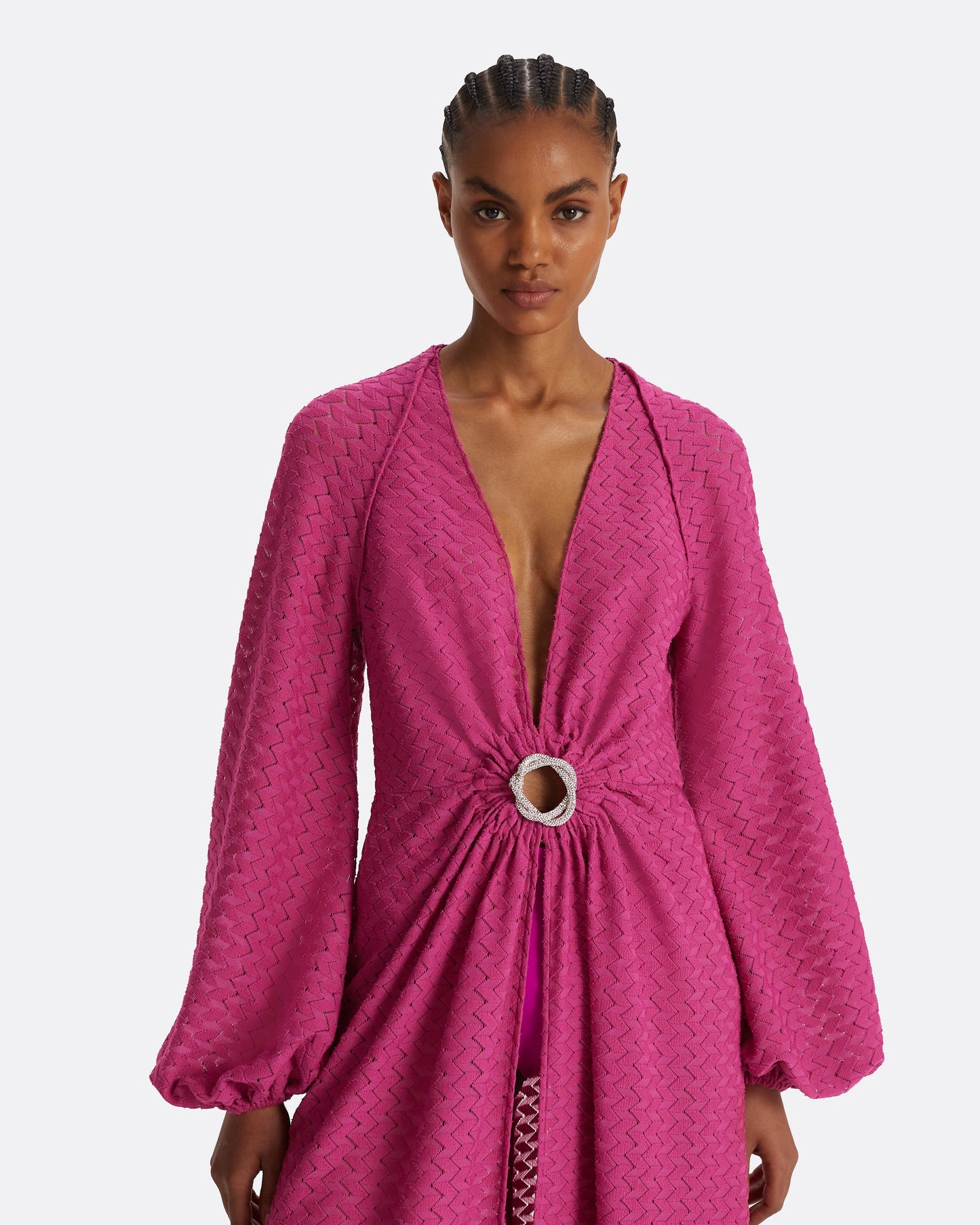 Jacquis Magenta Long Dress