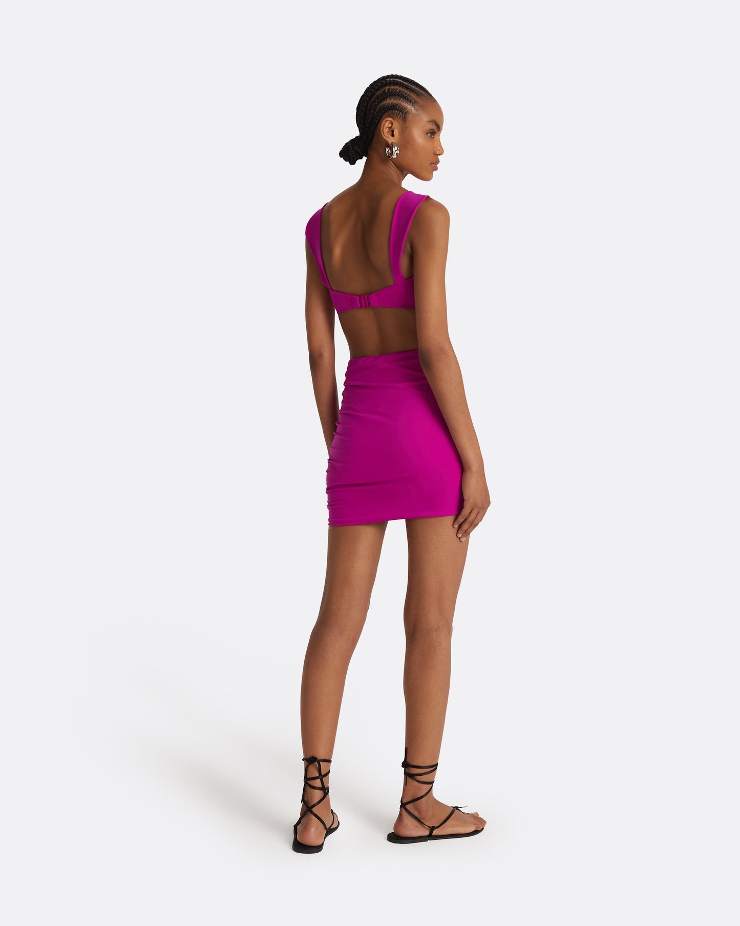 Shauna Magenta Swim Skirt