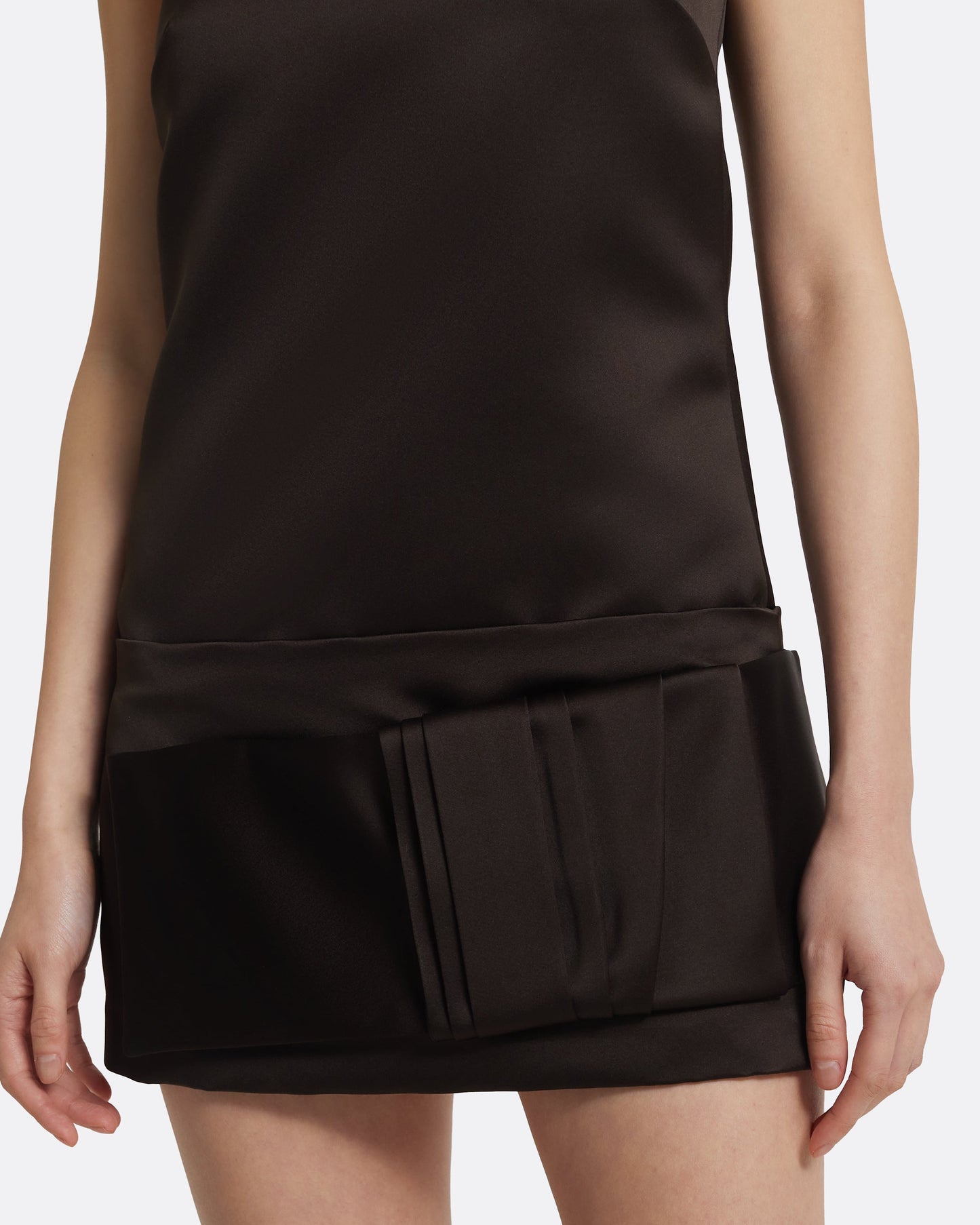 Kimora Short Dress in Peat Brown