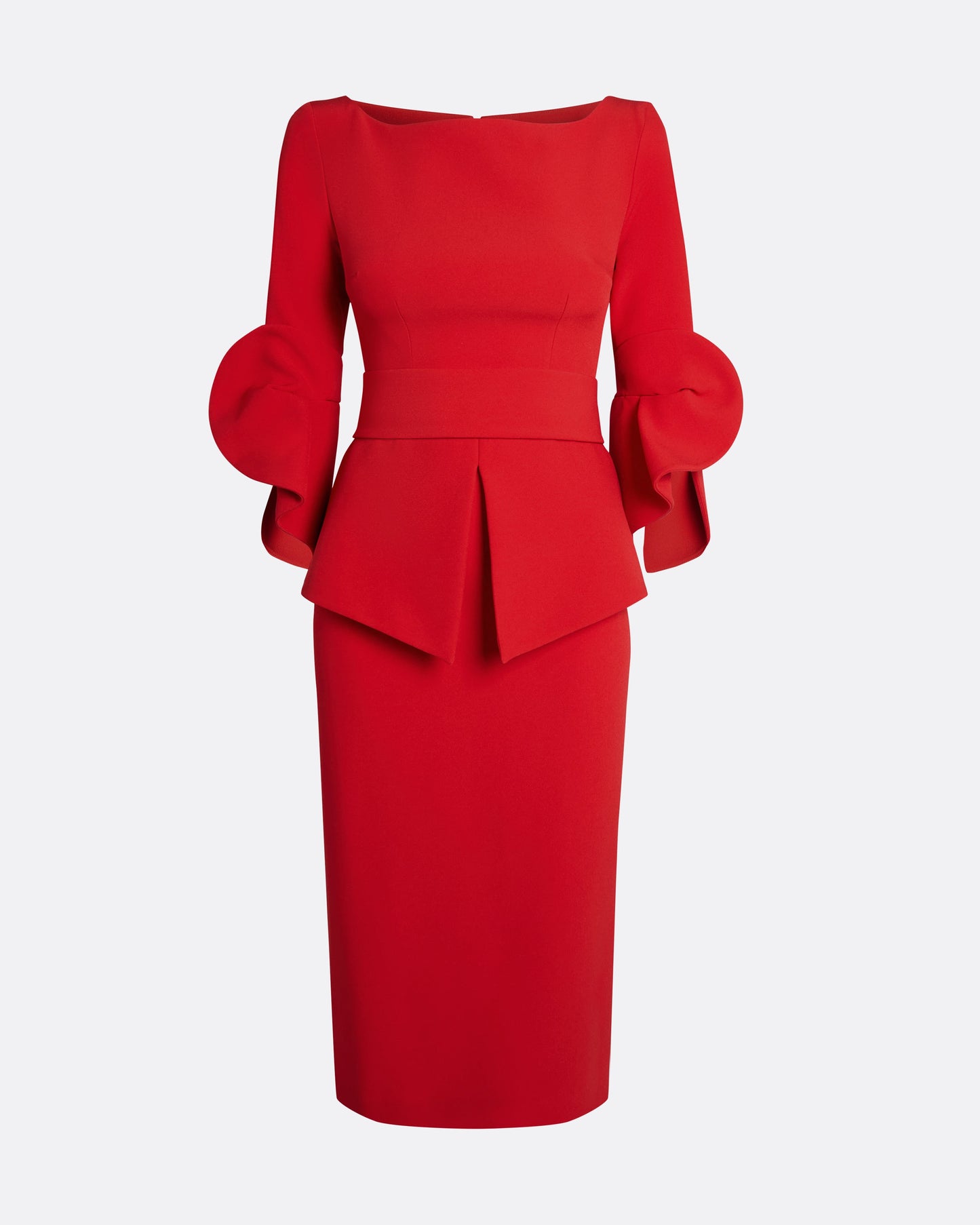 Alondra Dress in Cherry Red