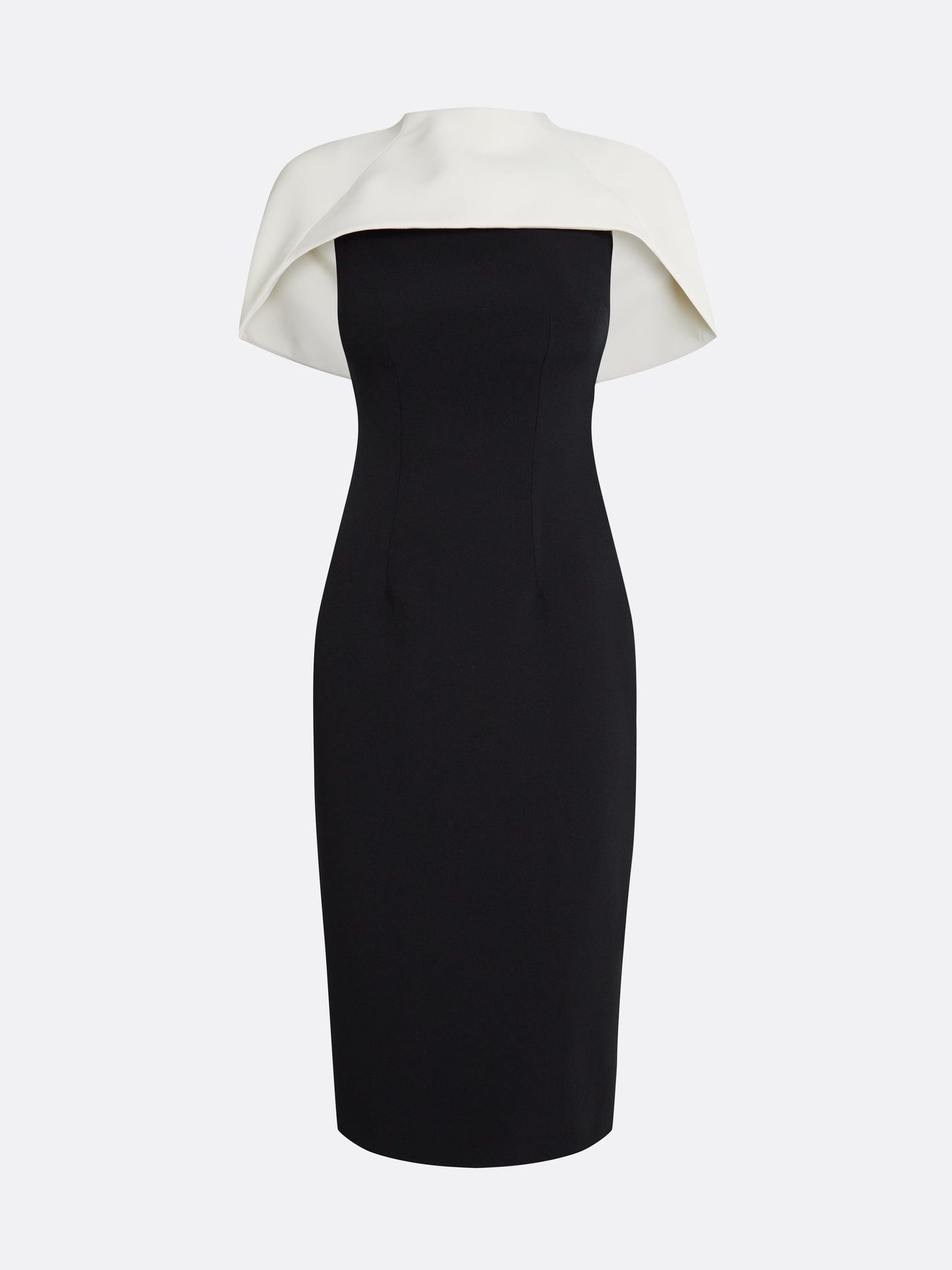 Kalika Ivory & Black Midi Dress