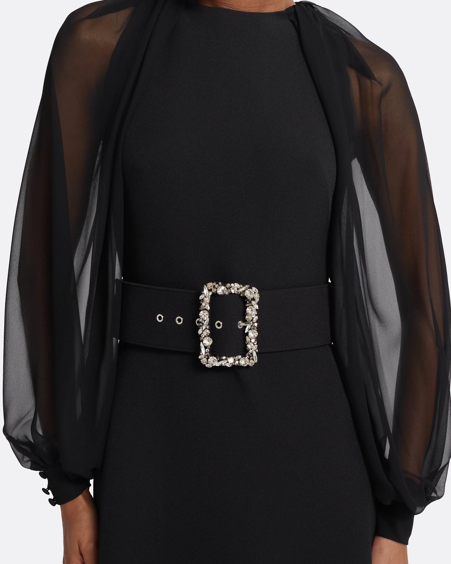 Viola Midi Dress in Black