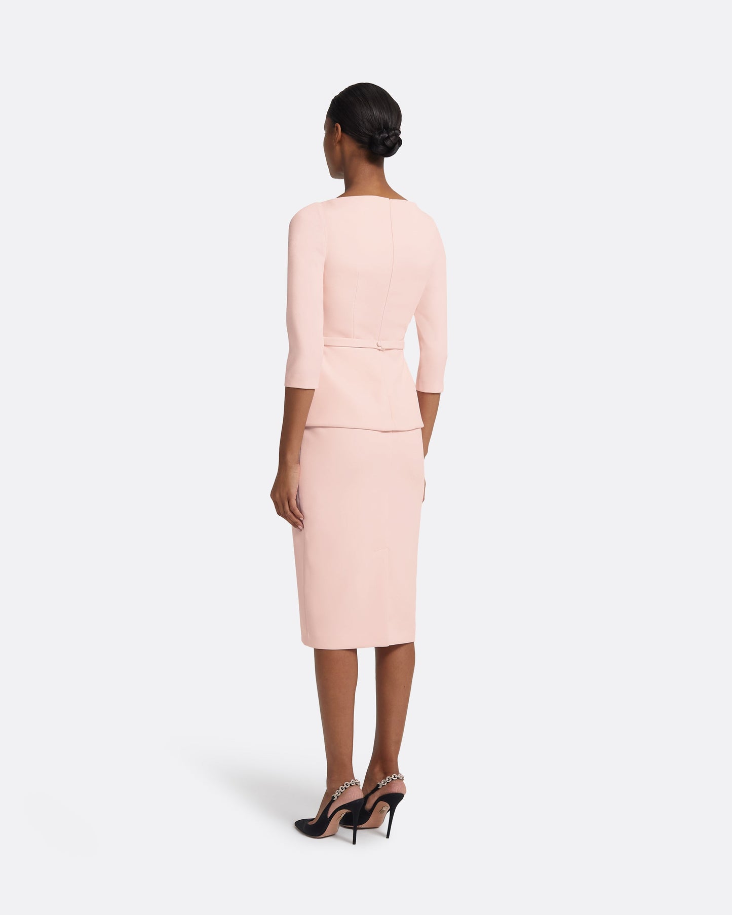 Rildanna Pale Pink Midi Dress