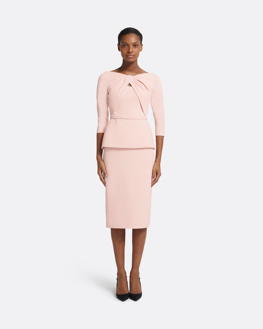 Rildanna Pale Pink Midi Dress