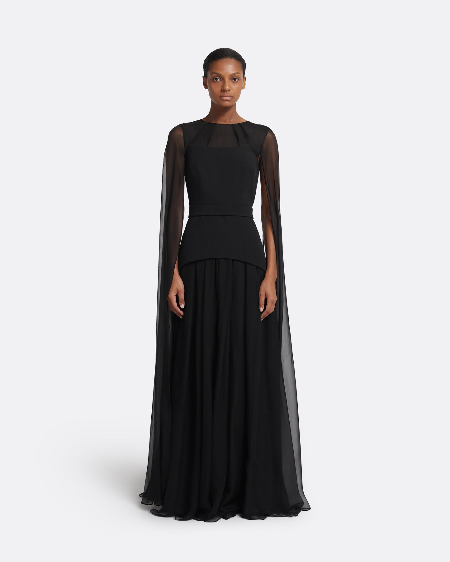 Gloria Black Long Dress